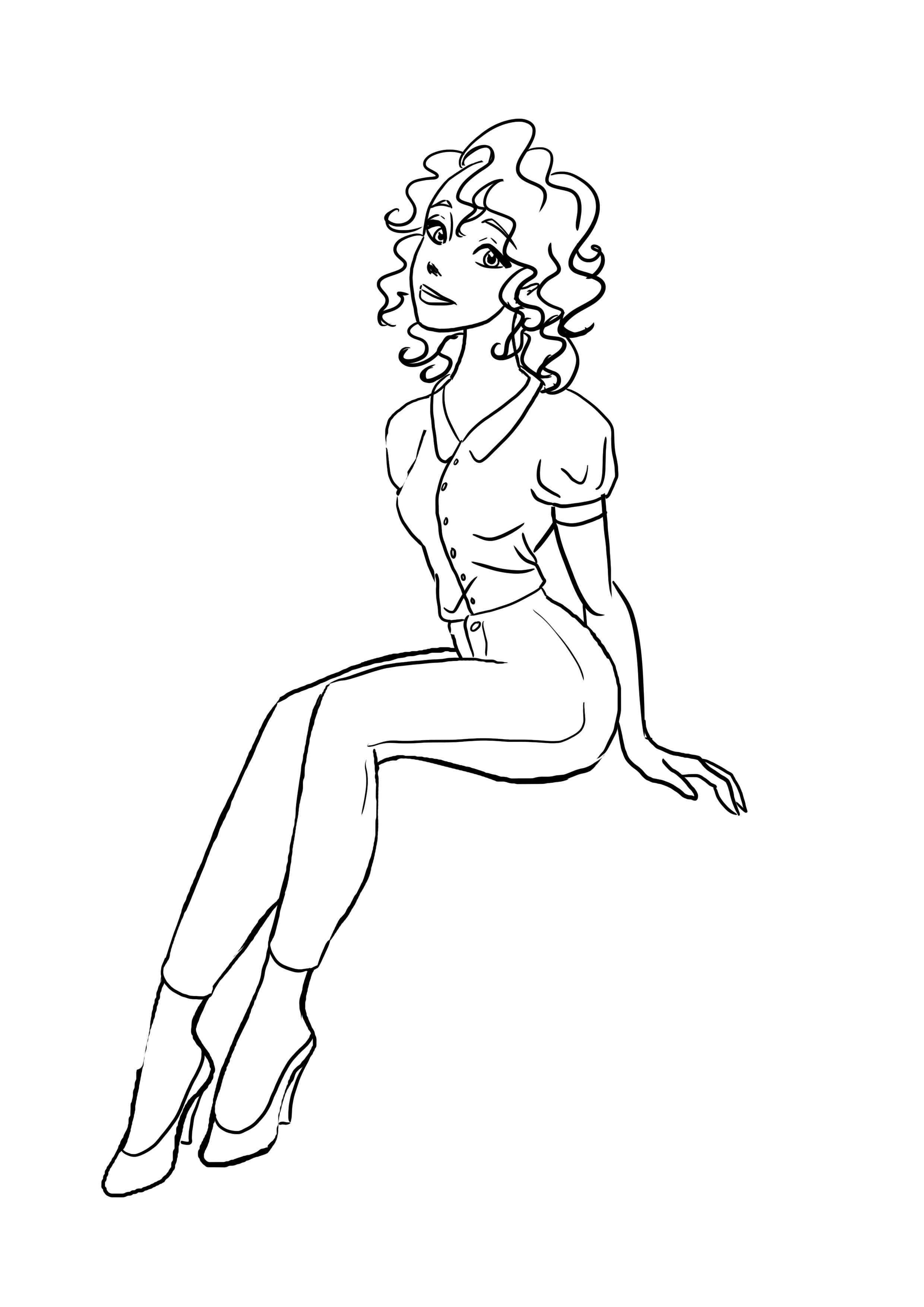 dessin-femme-assis