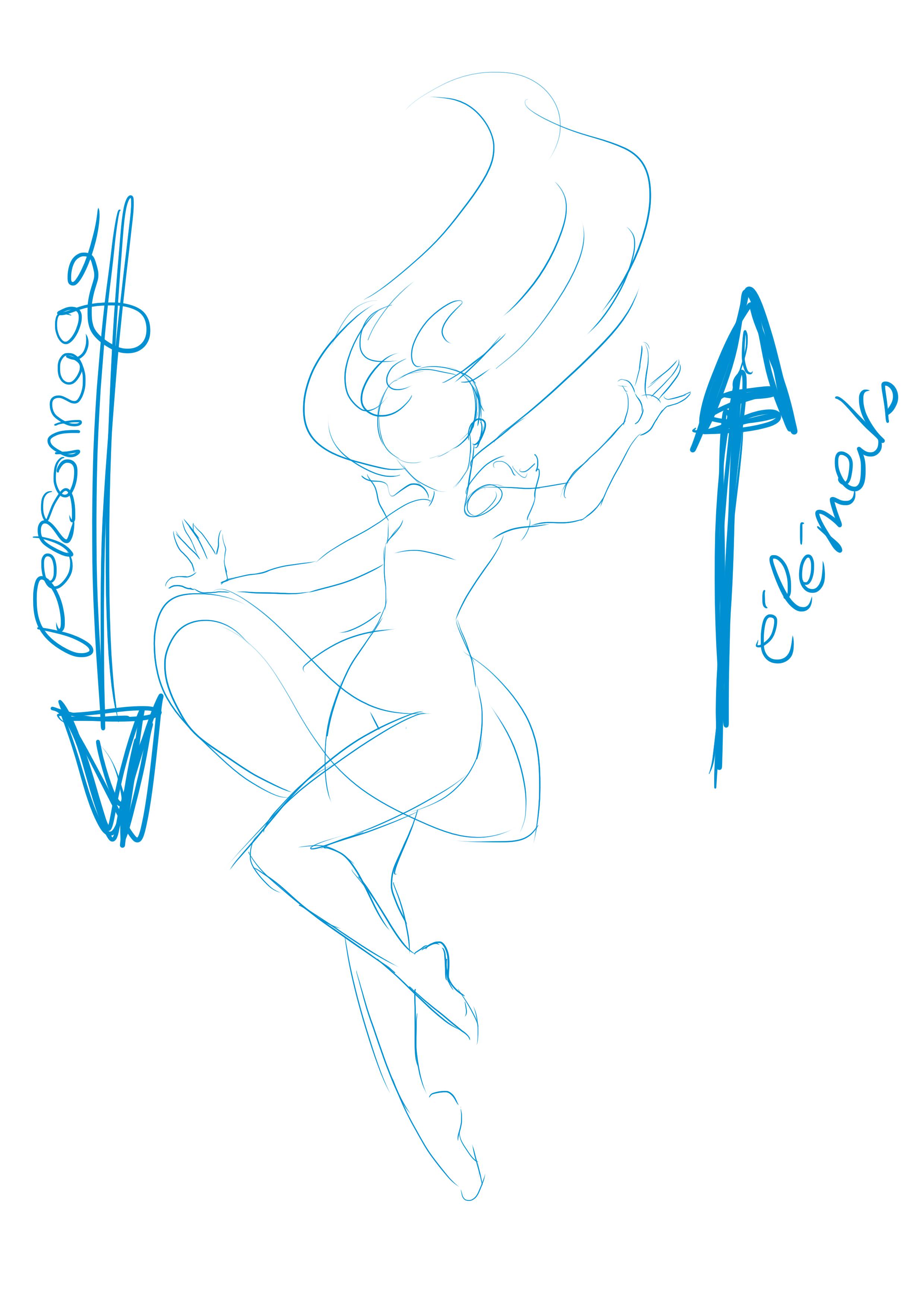 dessiner les éléments d’un personnage qui chute 2
