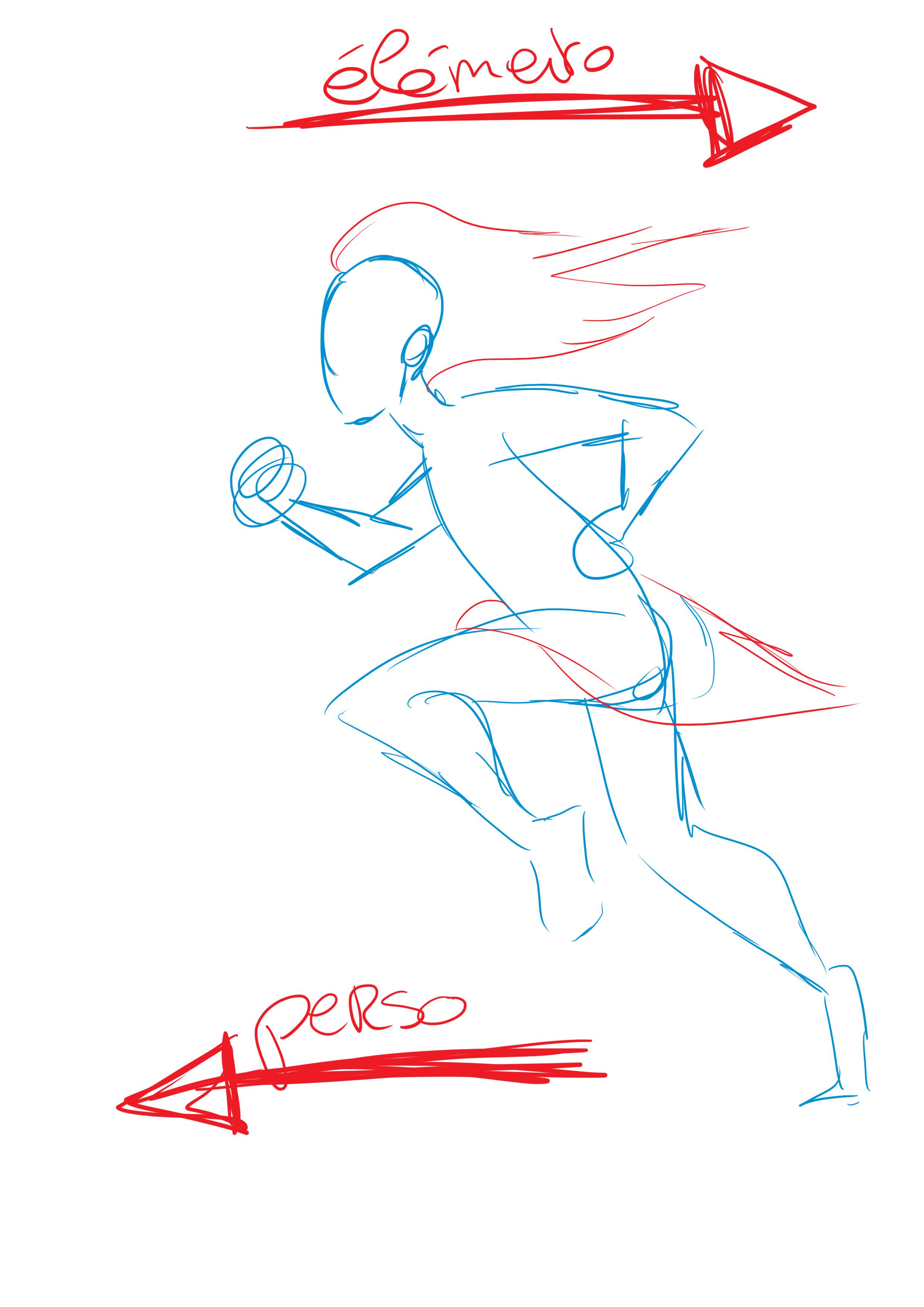 dessiner les éléments d’un personnage qui court 2