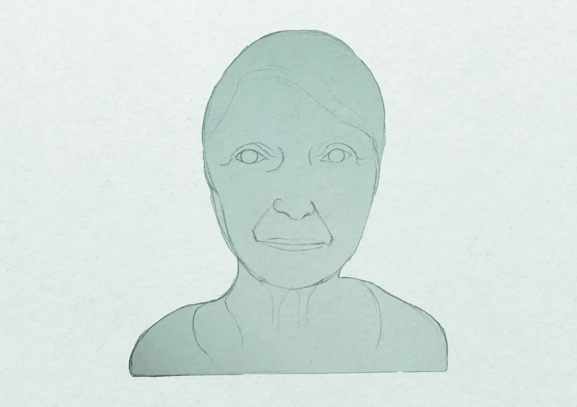 dessiner les volumes d’une personne âgée