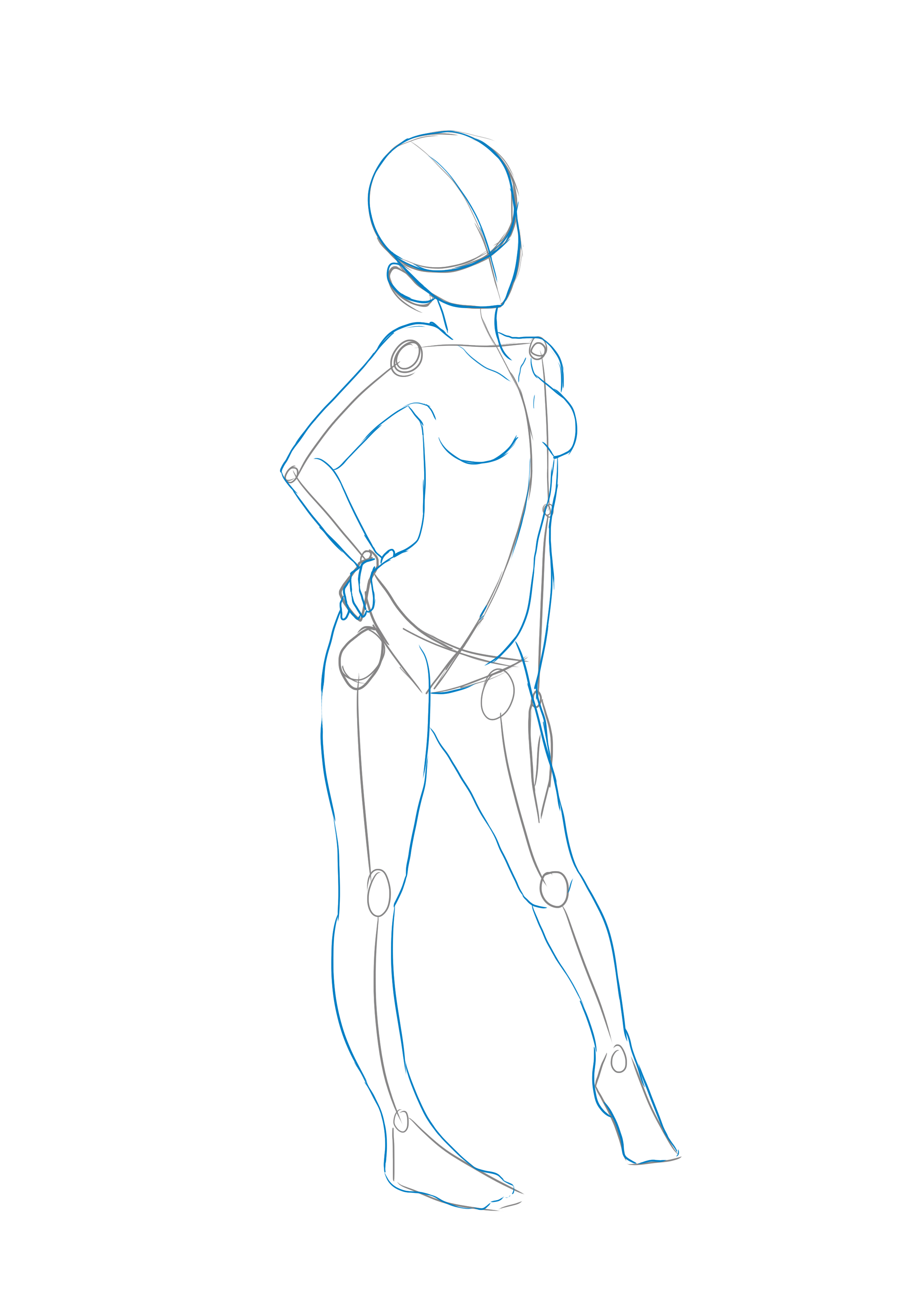 dibujar un cuerpo del personaje