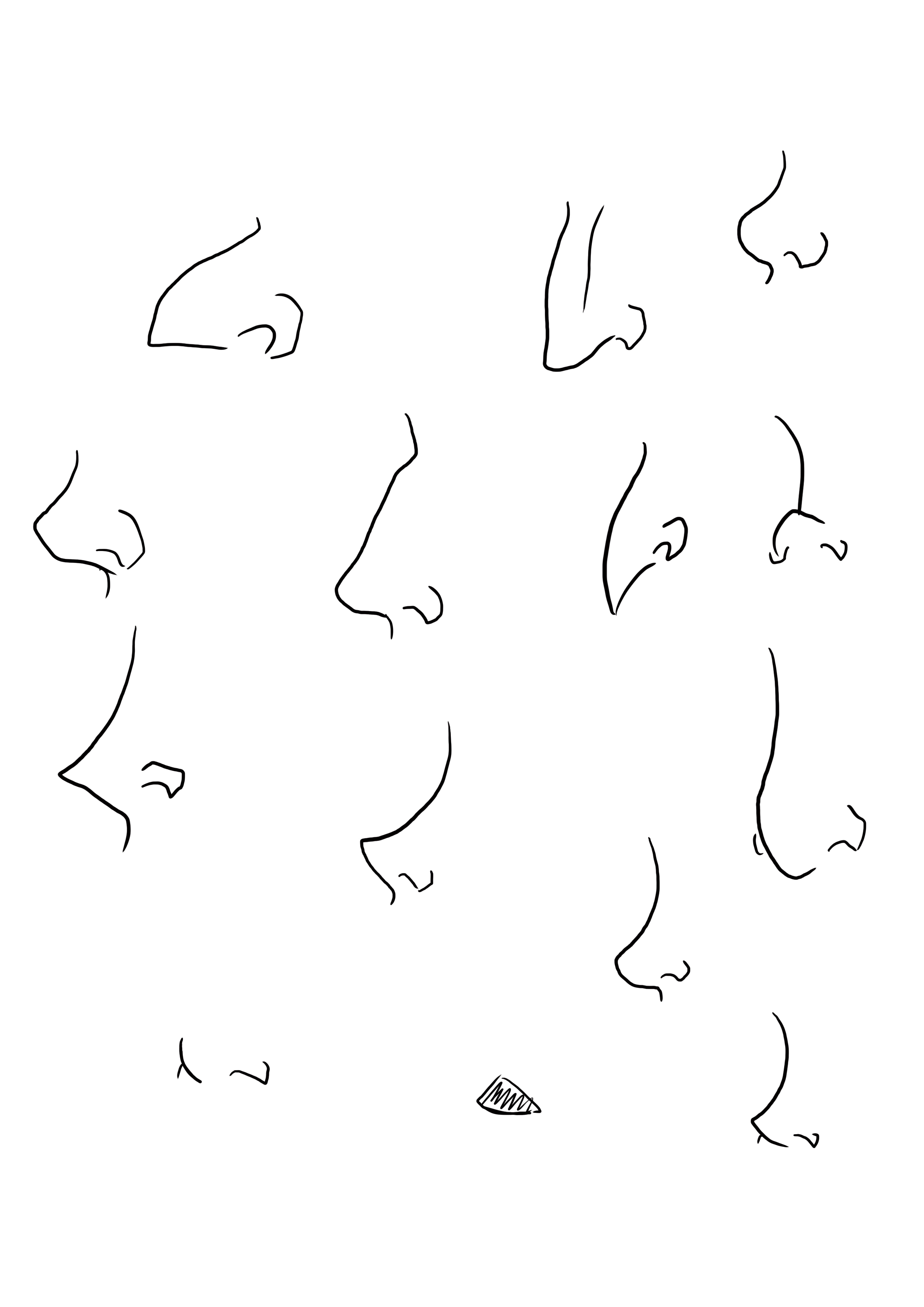 dibujos de narices de personaje