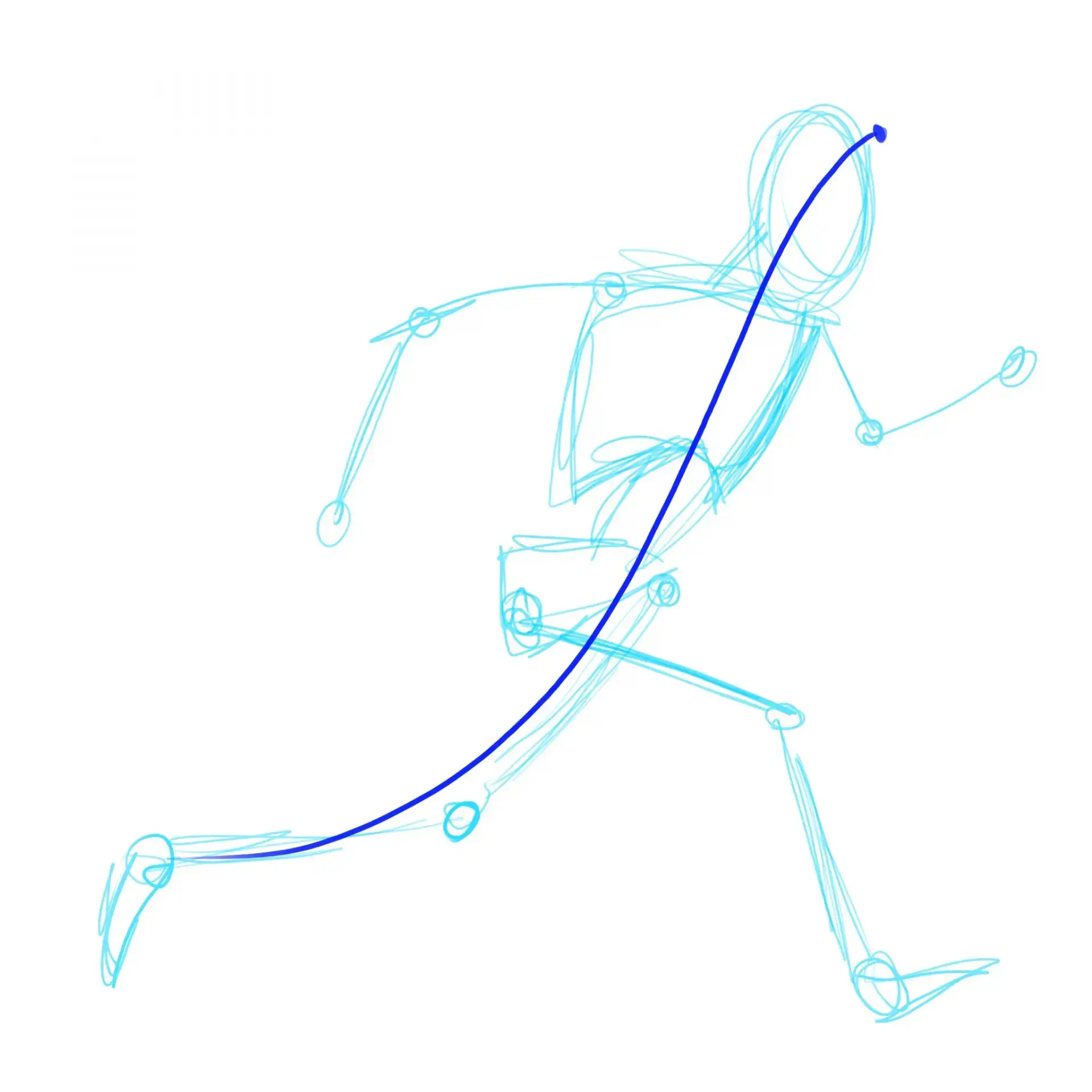 dessiner la base d’une personne qui court