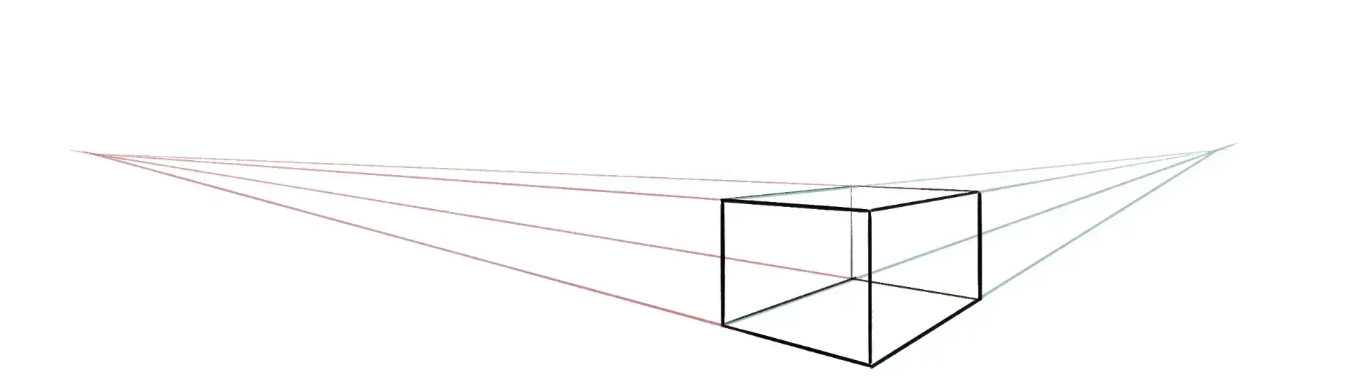 la technique de la perspective à deux points de fuite