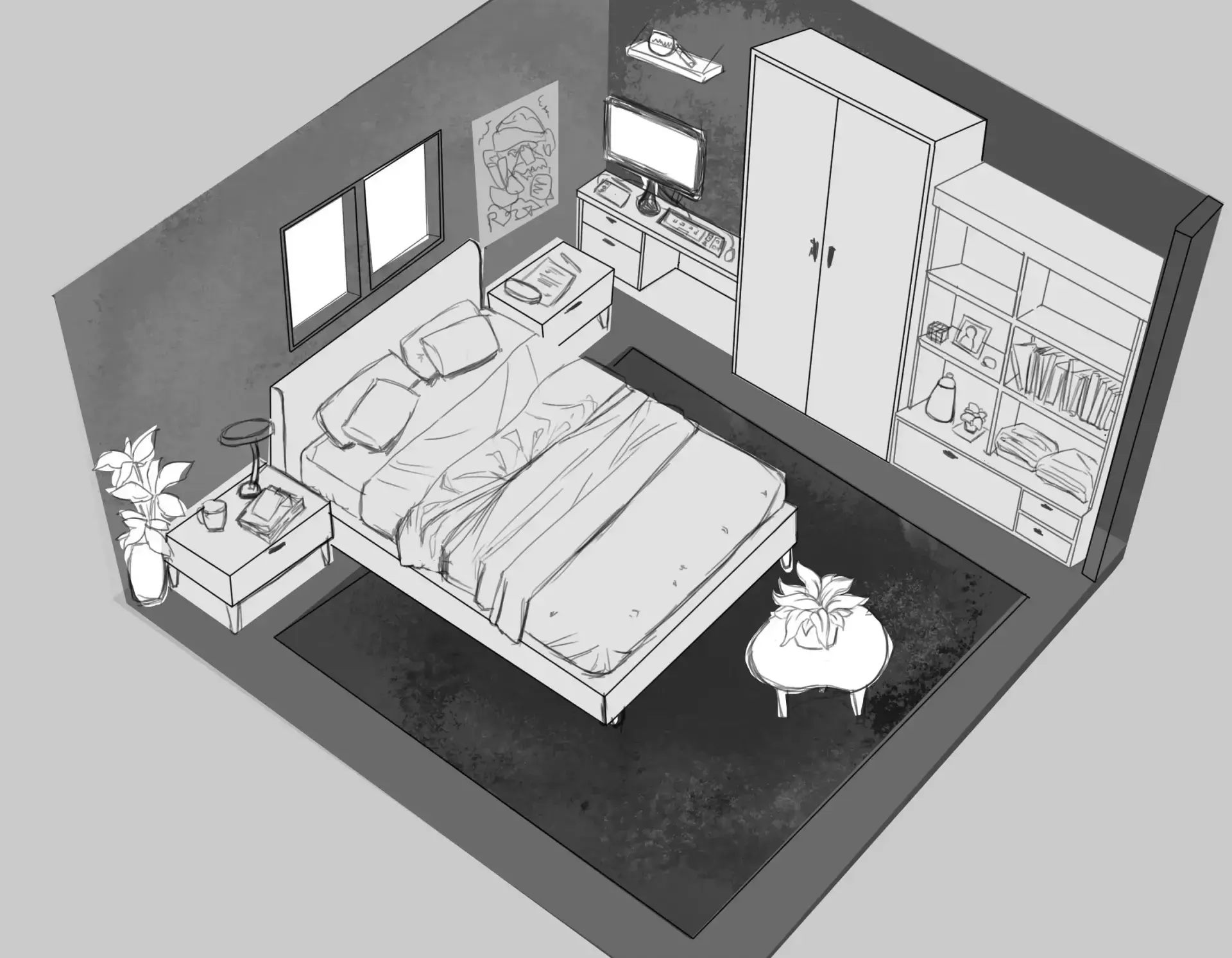 Dibujar en perspectiva desde arriba