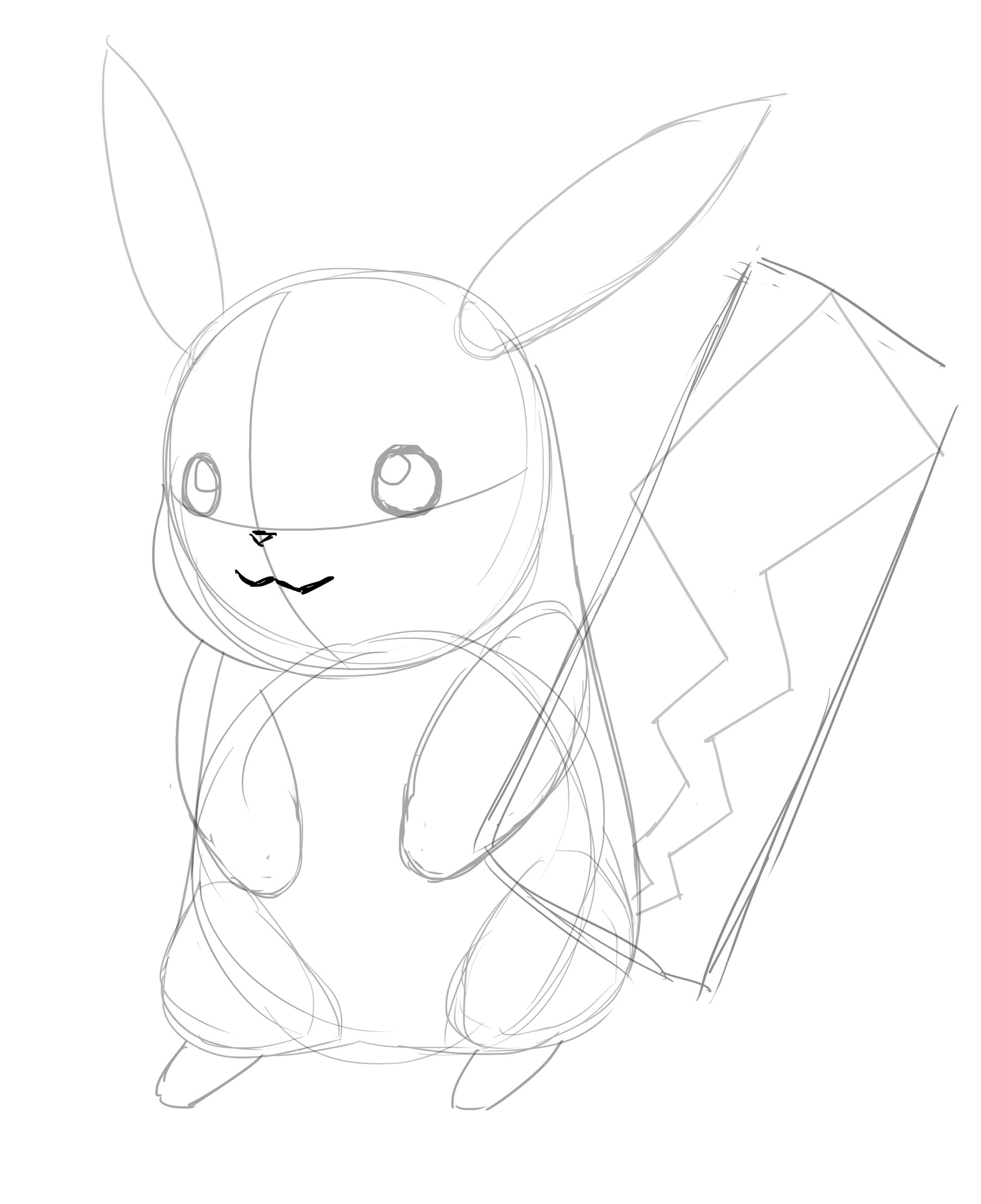 dessin-nez-pikachu