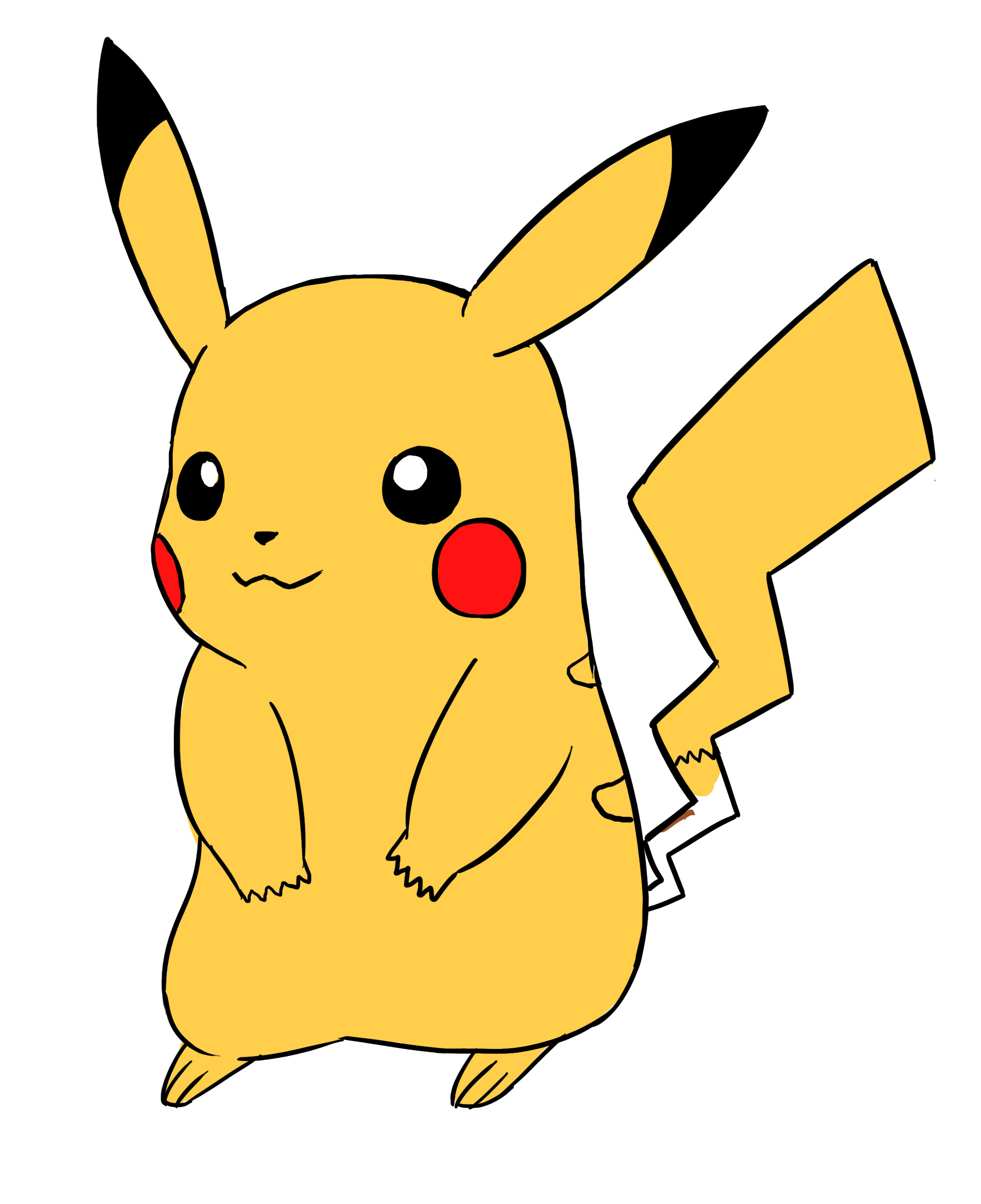 Appliquer la couleur rouge aux joues de Pikachu