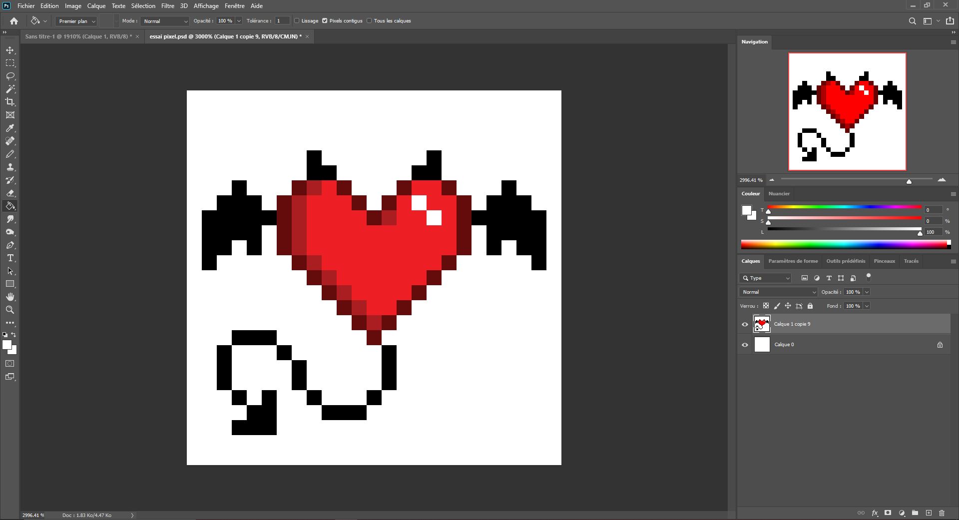 detailed pixel art heart 5