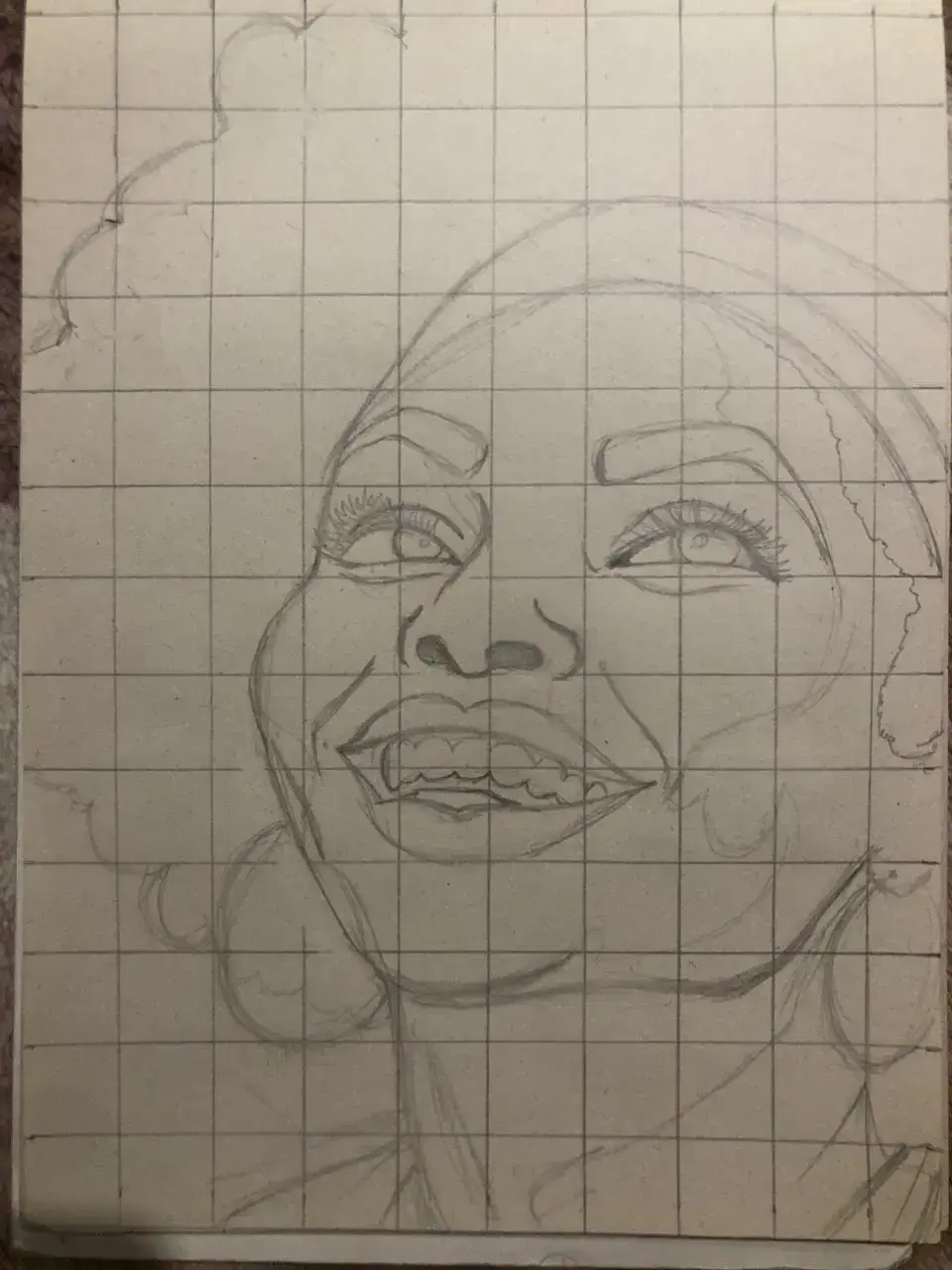 dessiner le croquis d’un portrait pop art