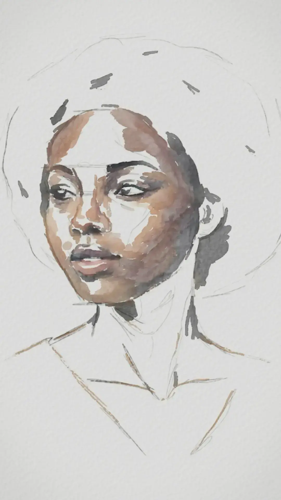 ajouter du volume à un portrait à l’aquarelle