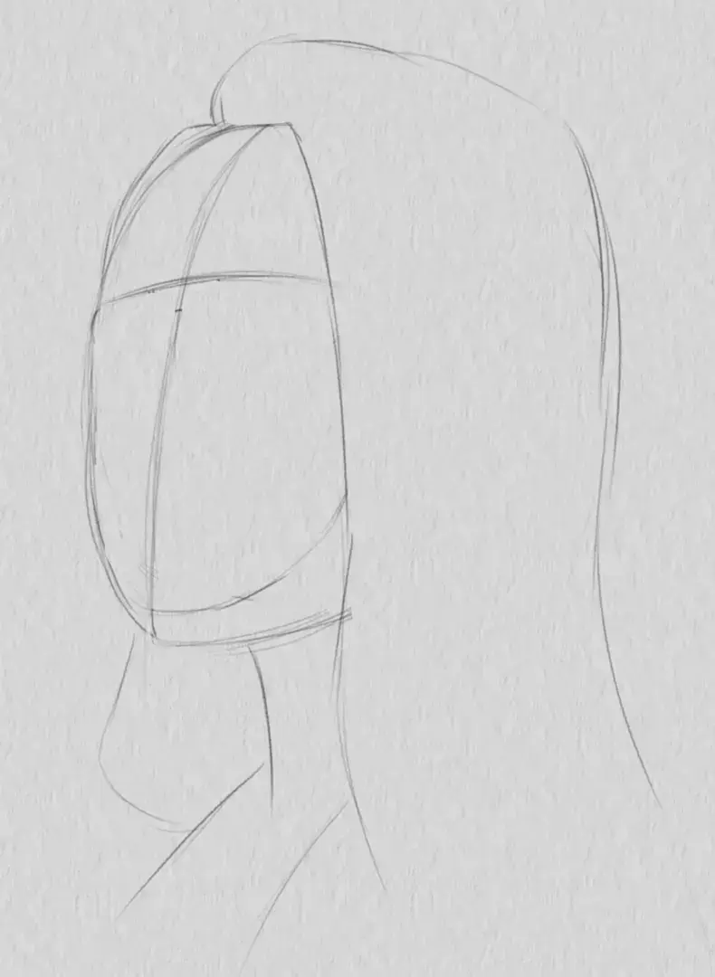 dessiner les cheveux du portrait d’une femme