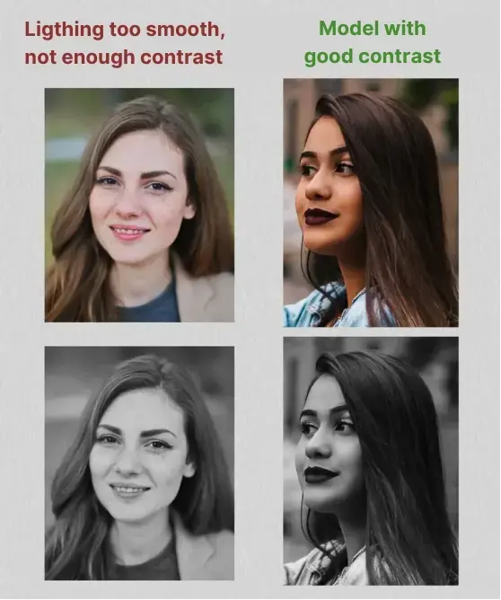 models for drawing a portrait of a woman