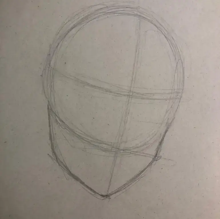 dessiner la mâchoire d’un portrait manga