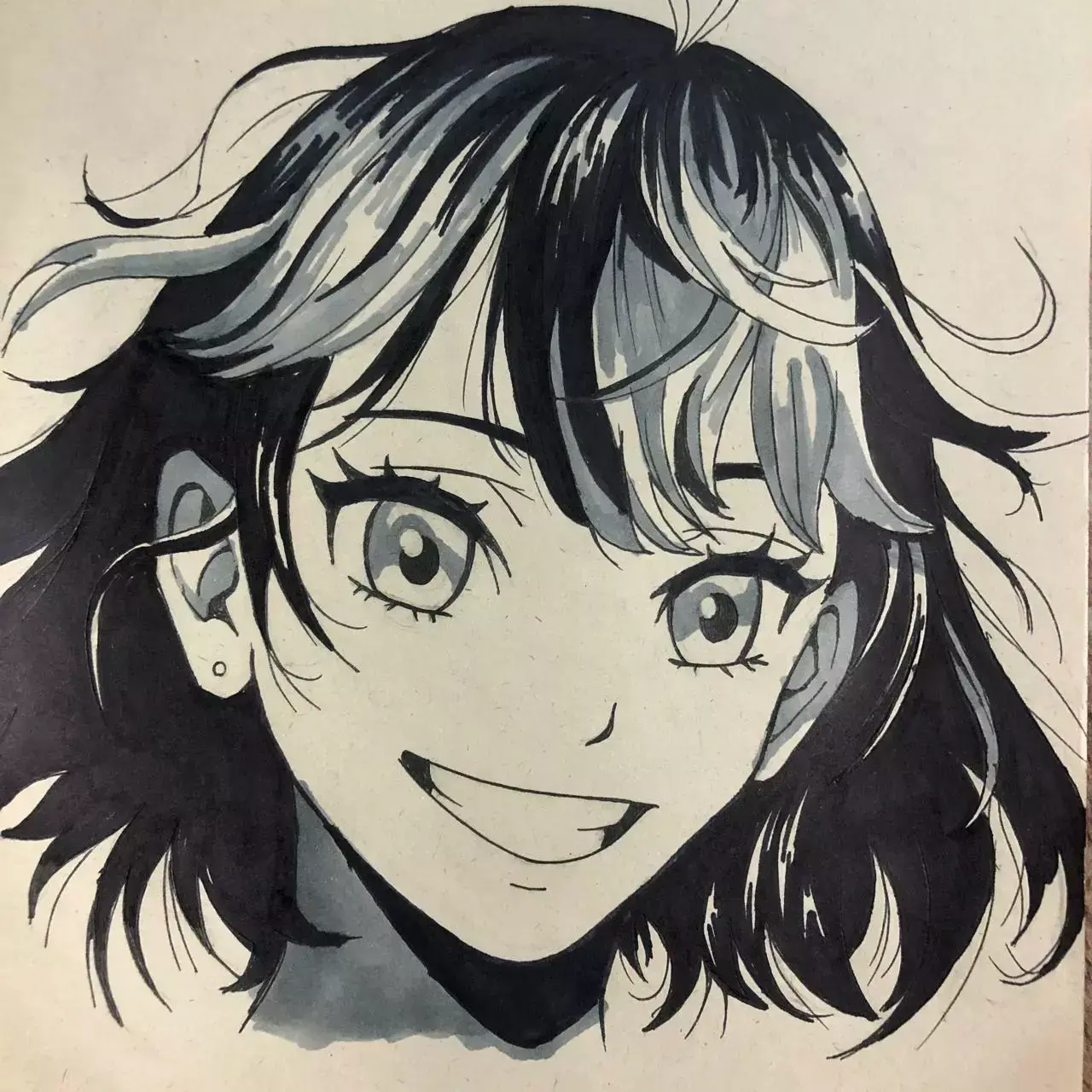 dessiner les ombres d’un portrait manga