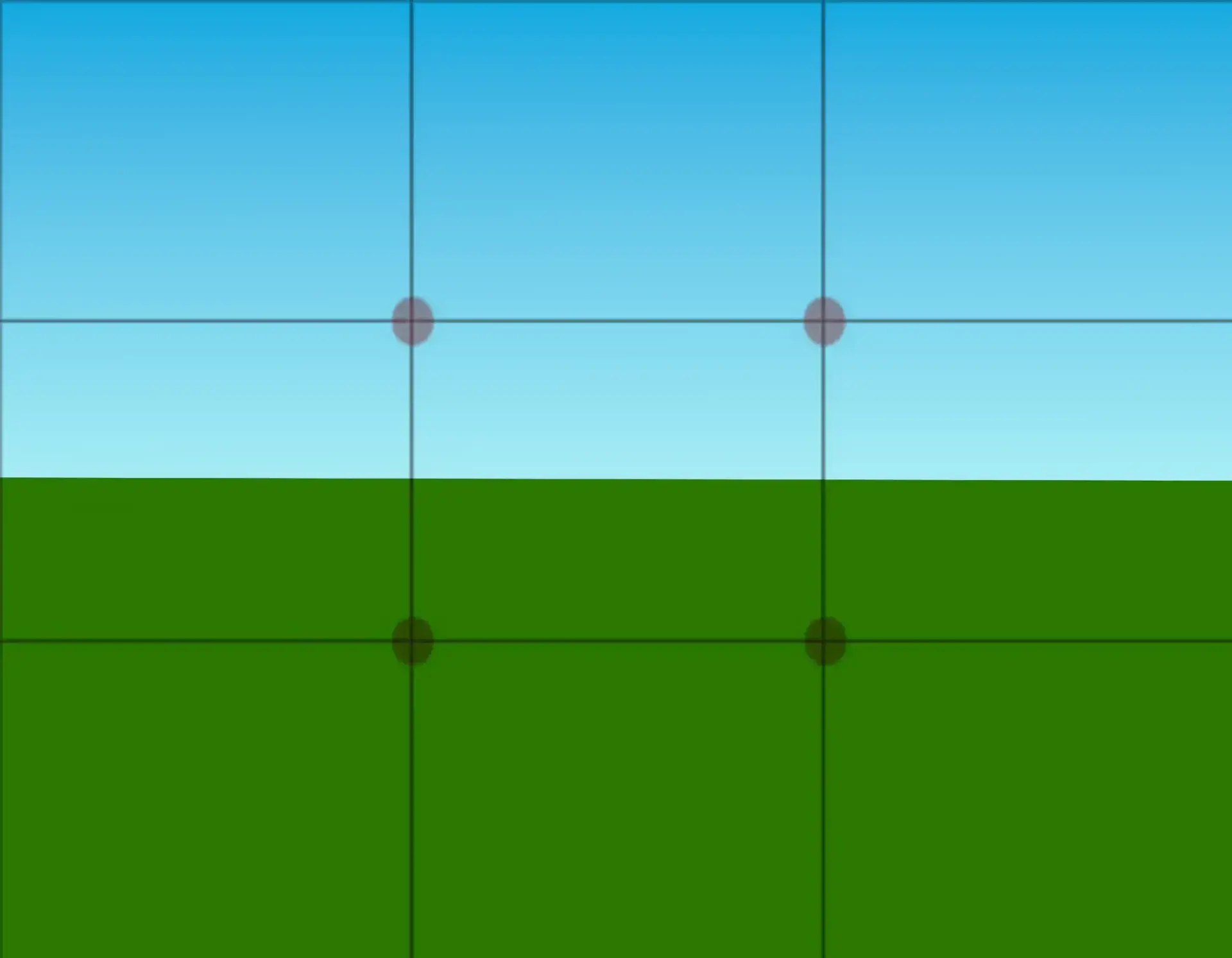dessiner l’horizon d’une prairie