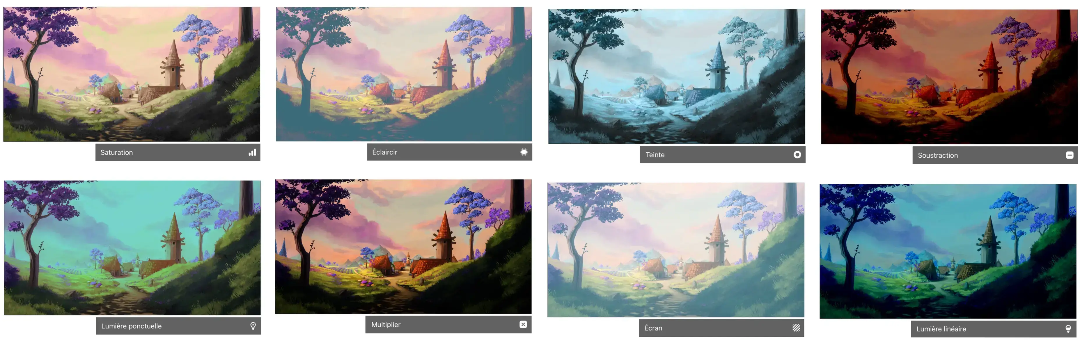 les modes de fusions pour dessiner avec procreate
