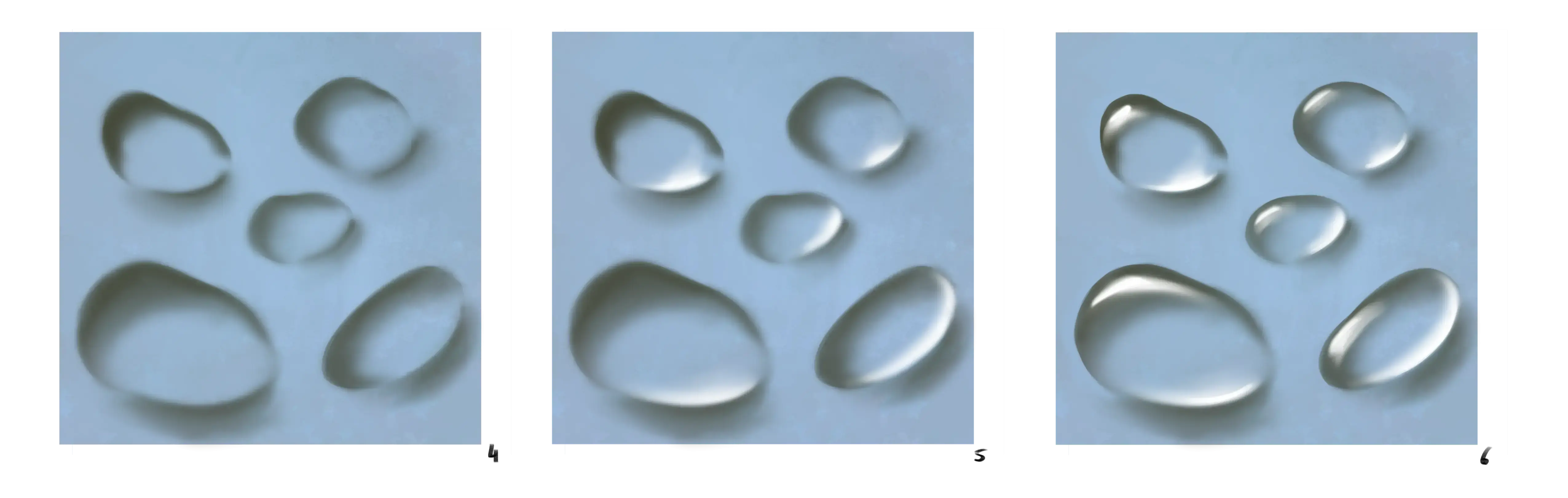 dessiner des gouttes d’eau