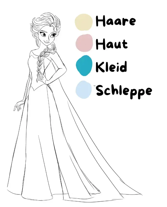 Disney-Figur zeichnen: So gelingt Ihnen Elsa, die Eiskönigin