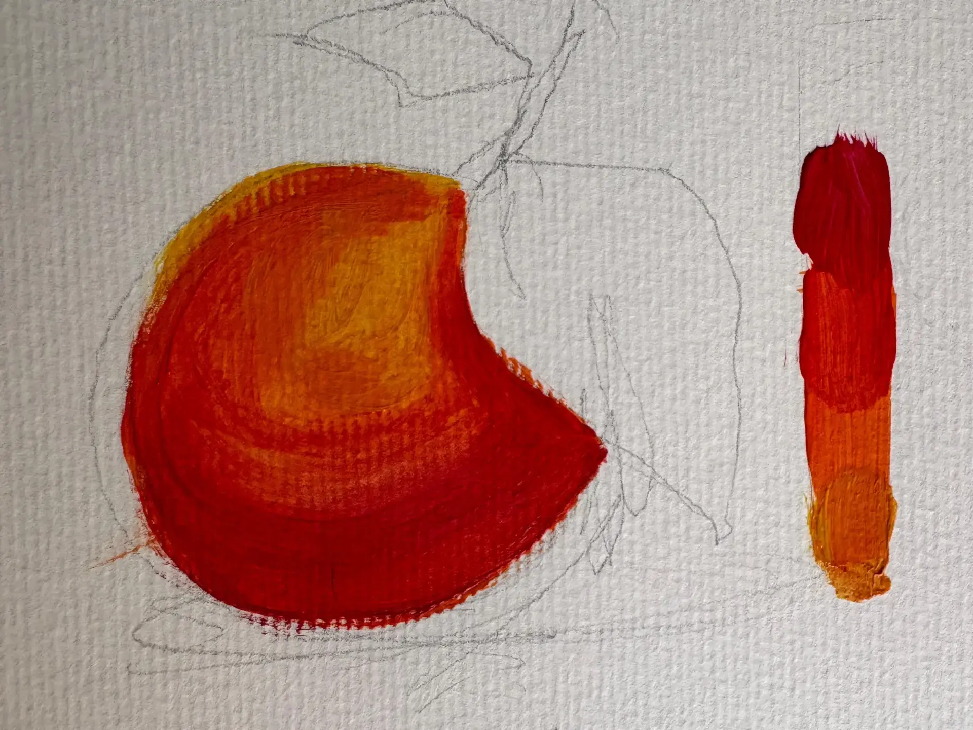 utiliser des couleurs proches pour peindre des ombres à l’acrylique