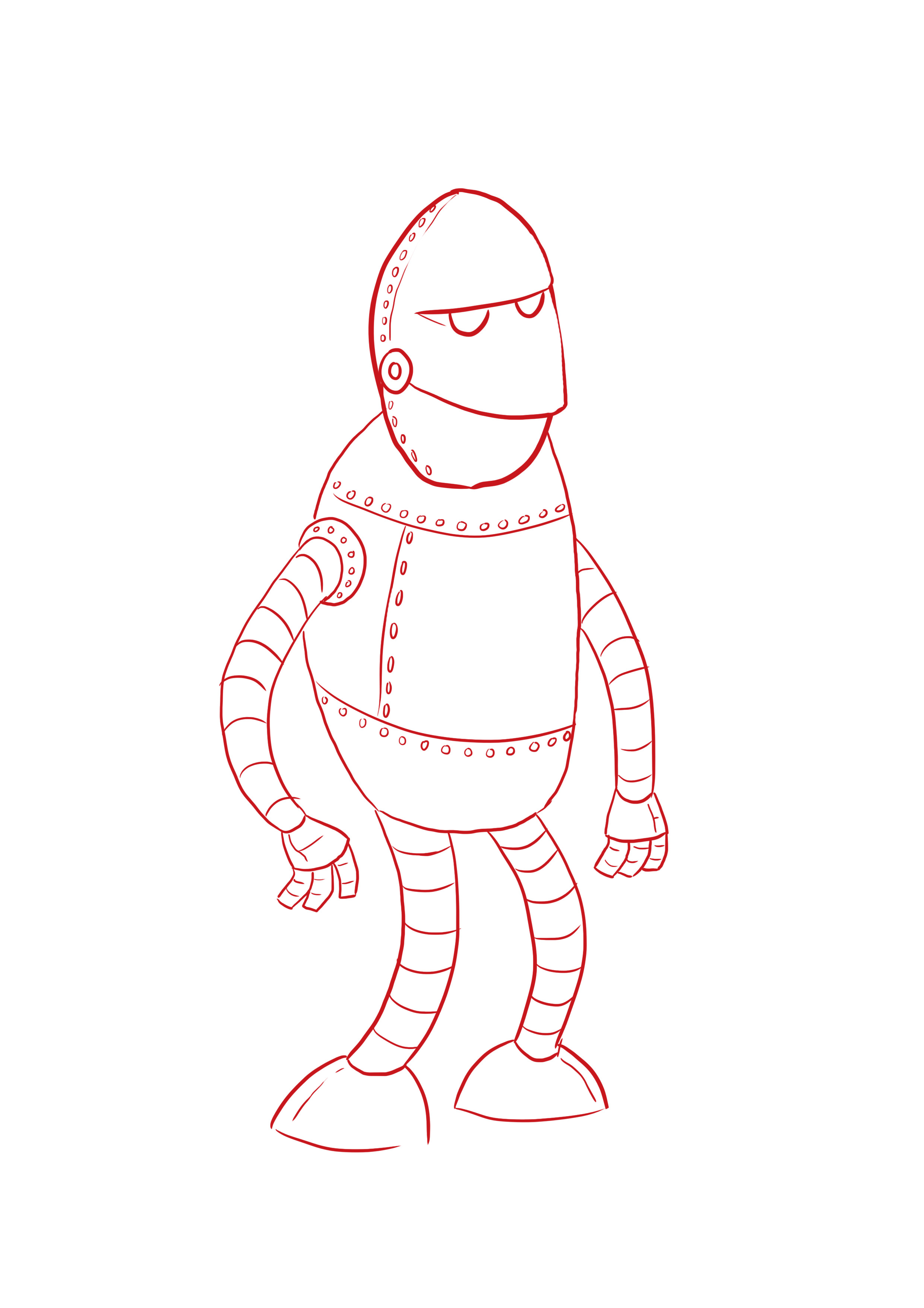 Comment dessiner un robot cartoon
