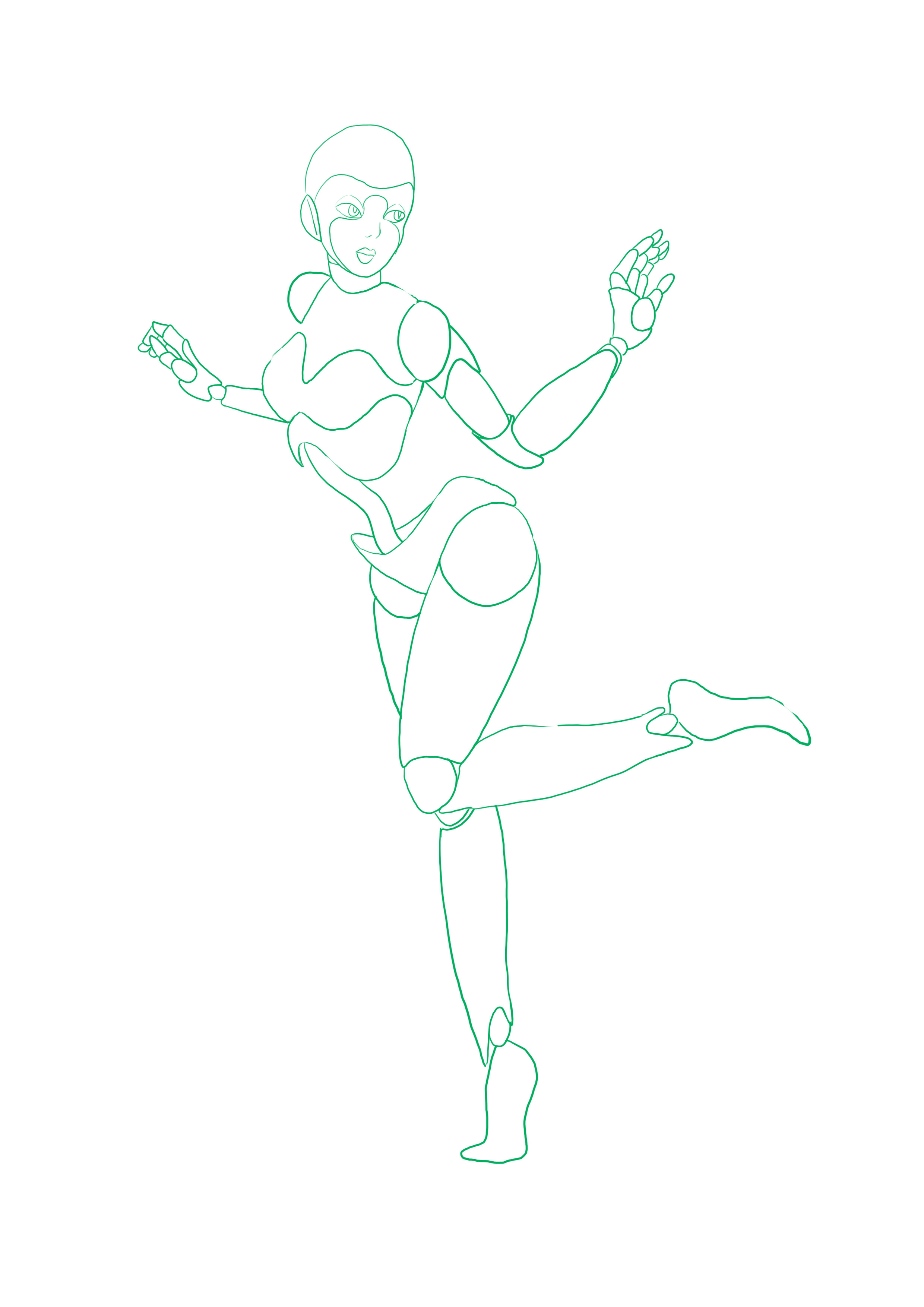 dessiner les détails du robot humanoïde 1