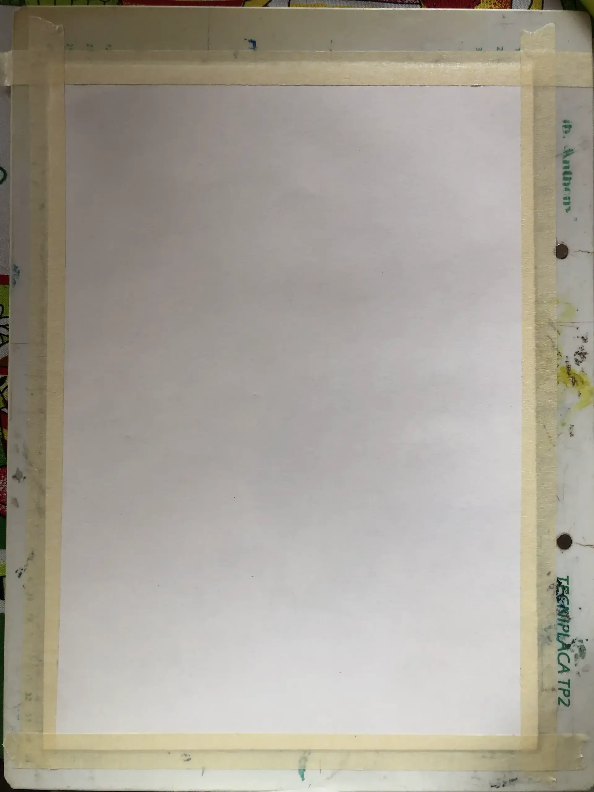 préparer son espace de travail avant de peindre à l’acrylique