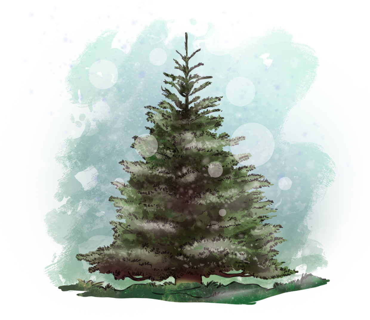 Dibujar un árbol de Navidad