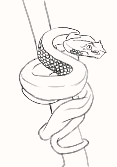 Cómo dibujar una serpiente