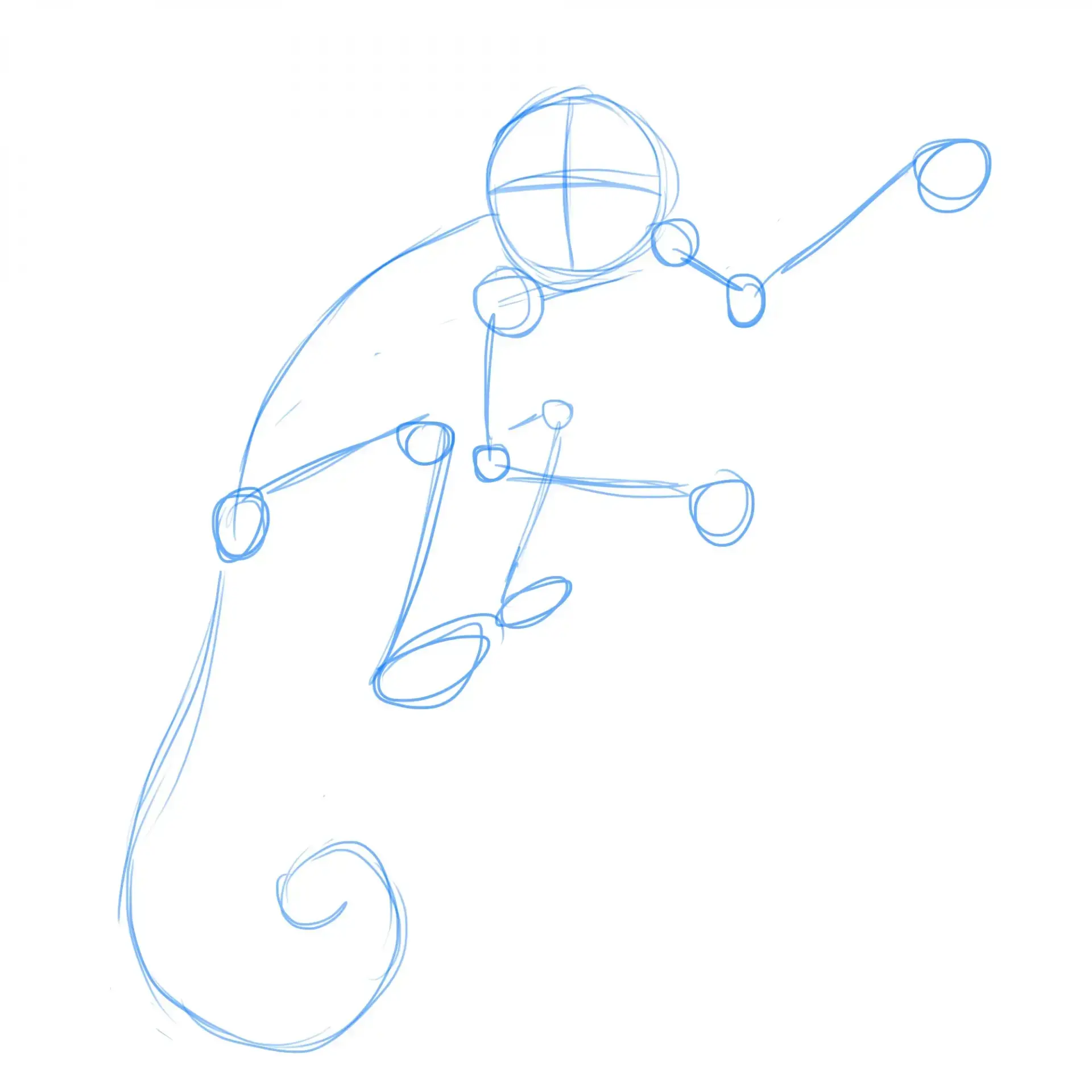 dessiner la structure d’un singe