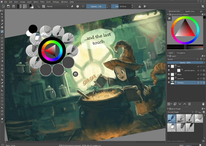 logiciel de dessin Krita