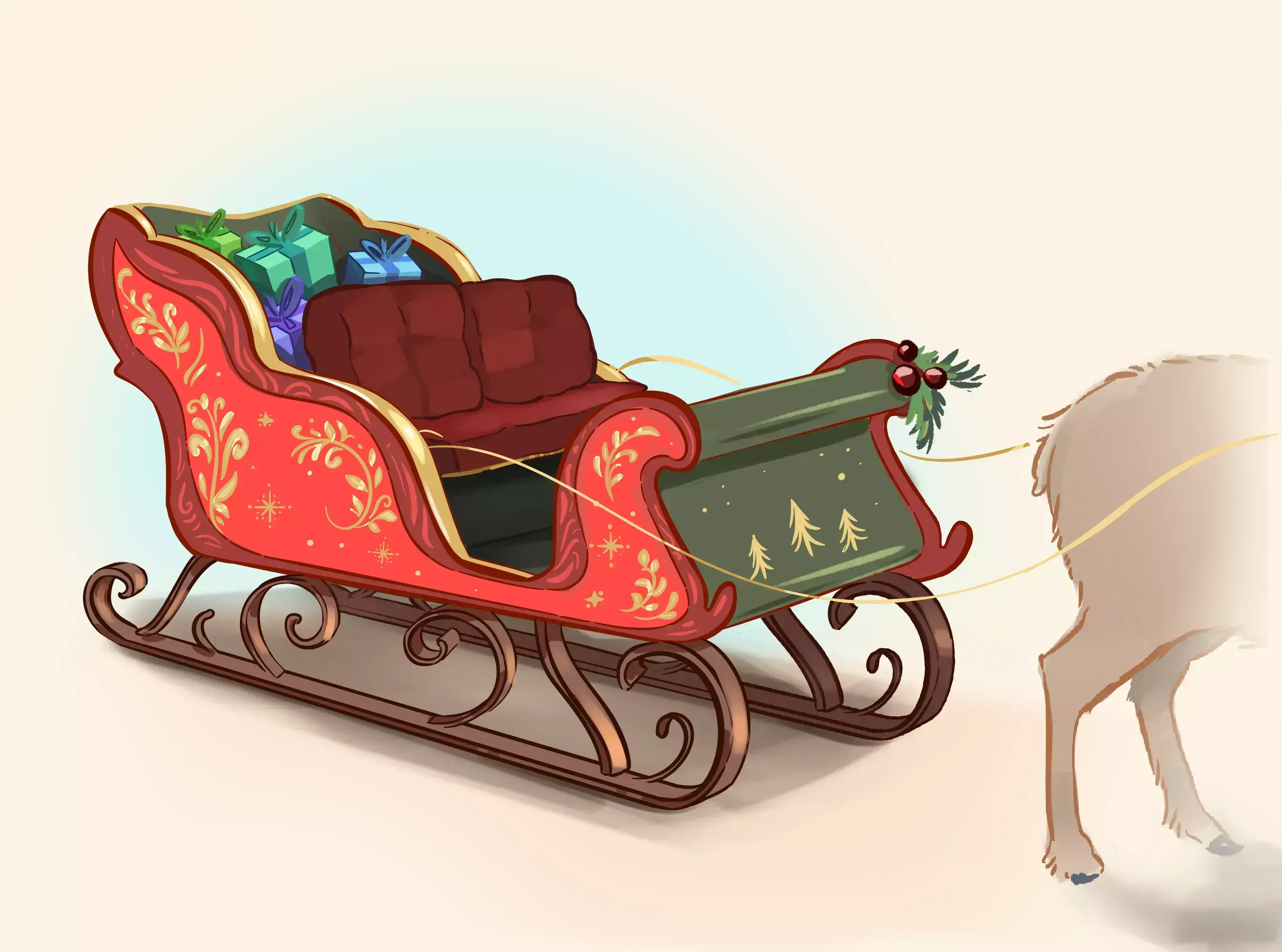 Descubre Cómo Dibujar el Trineo de Papa Noel: Paso a Paso