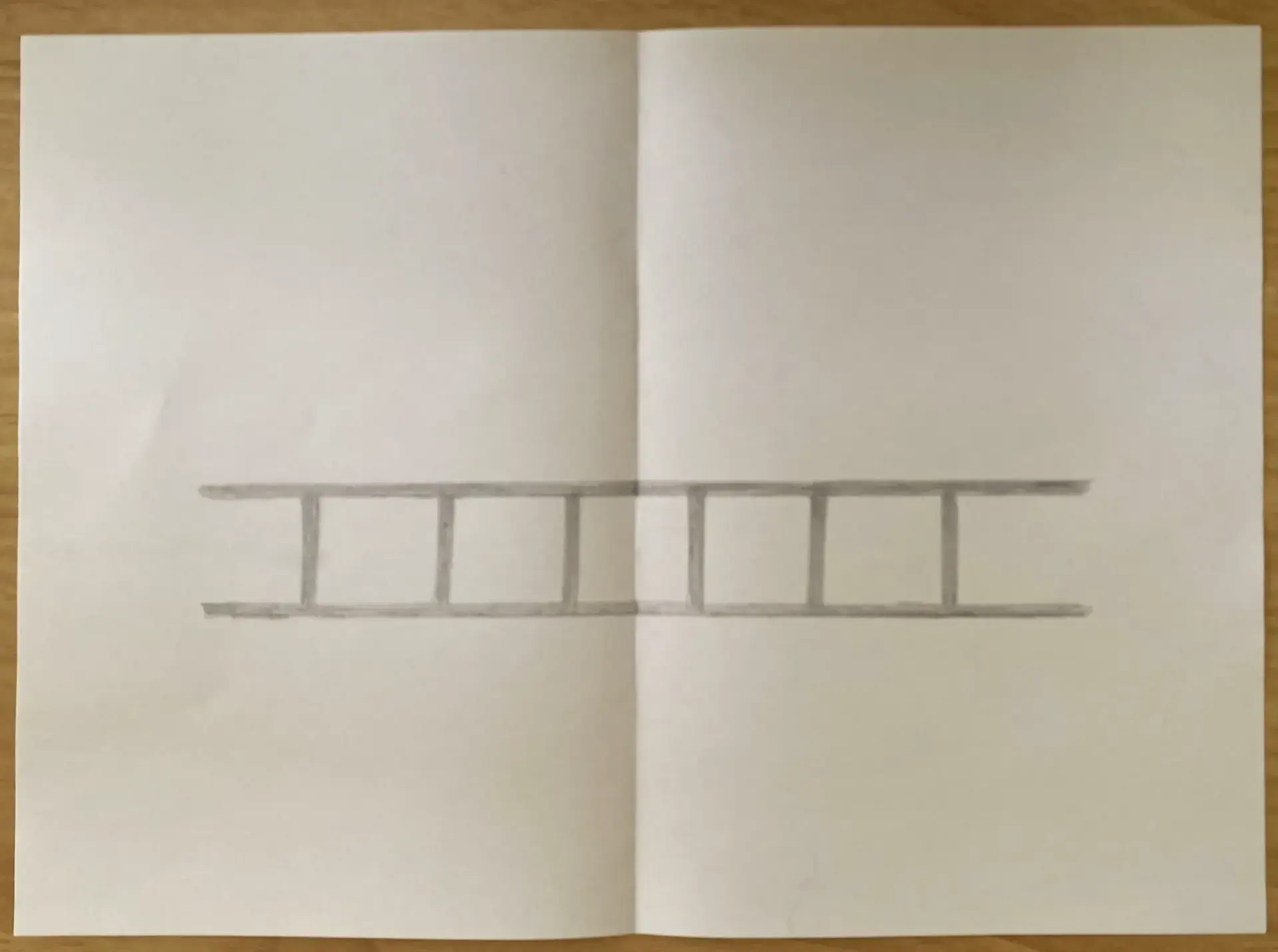 dessiner les marches d’une échelle en trompe-l’œil