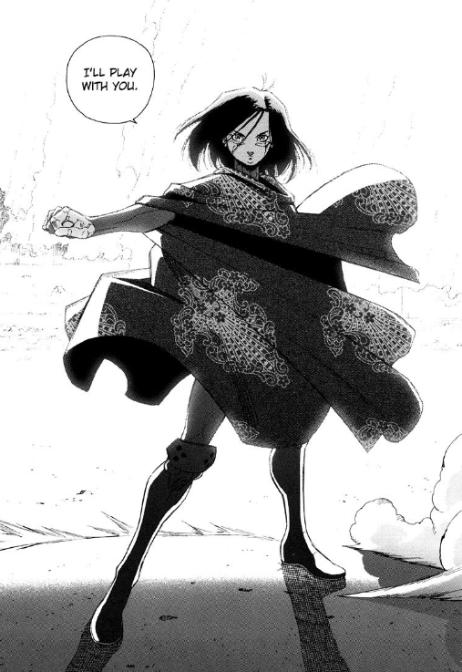 dessin de Gunnm qui est un manga Seinen