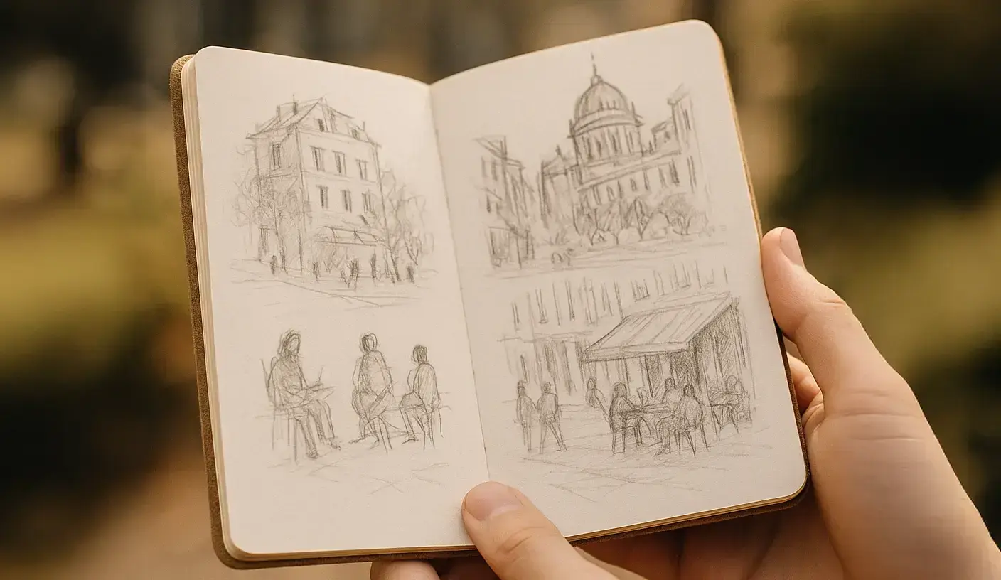 dessiner des vignettes pour faire de l’urban sketching