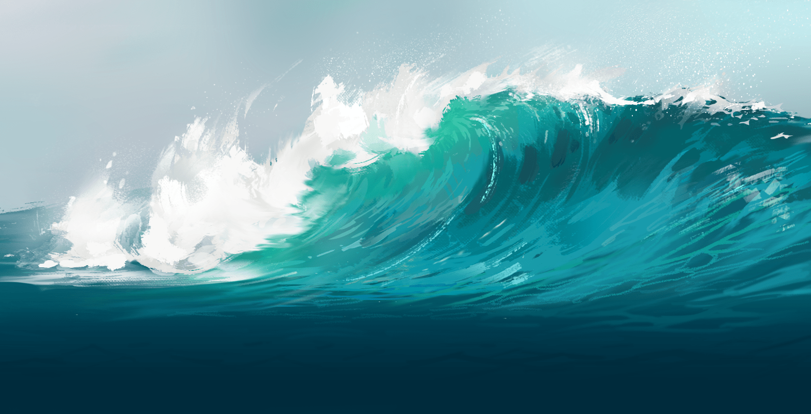 Cómo dibujar una ola