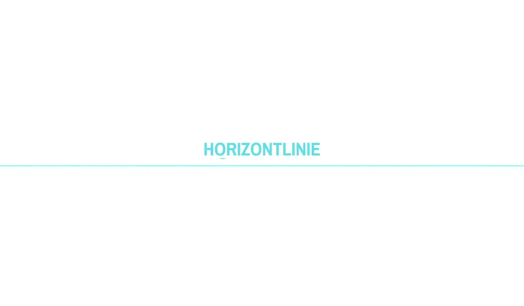die Abgrenzung der Horizontlinie der Zeichnung