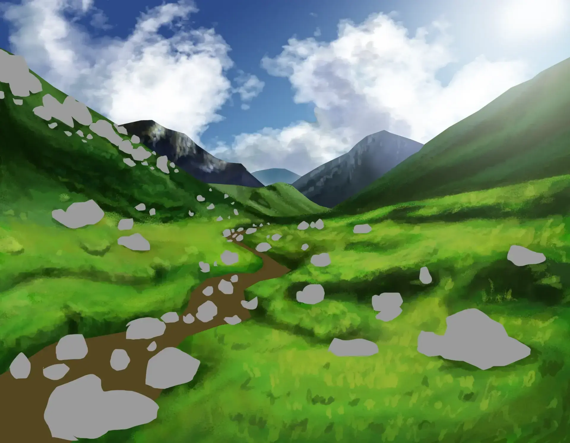 dessiner les volumes d’une vallée