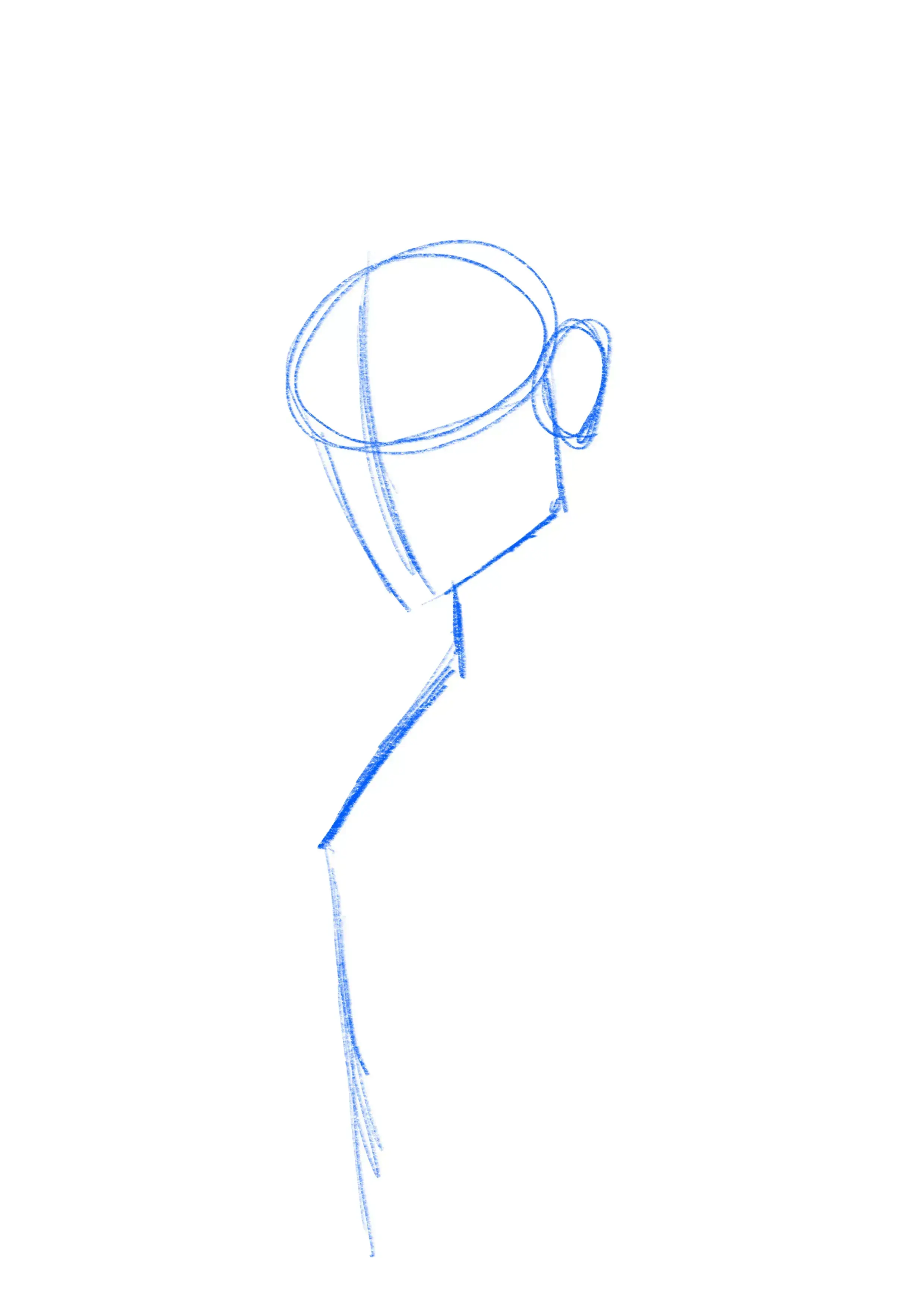 boceto de la estructura del cuerpo de un vampiro