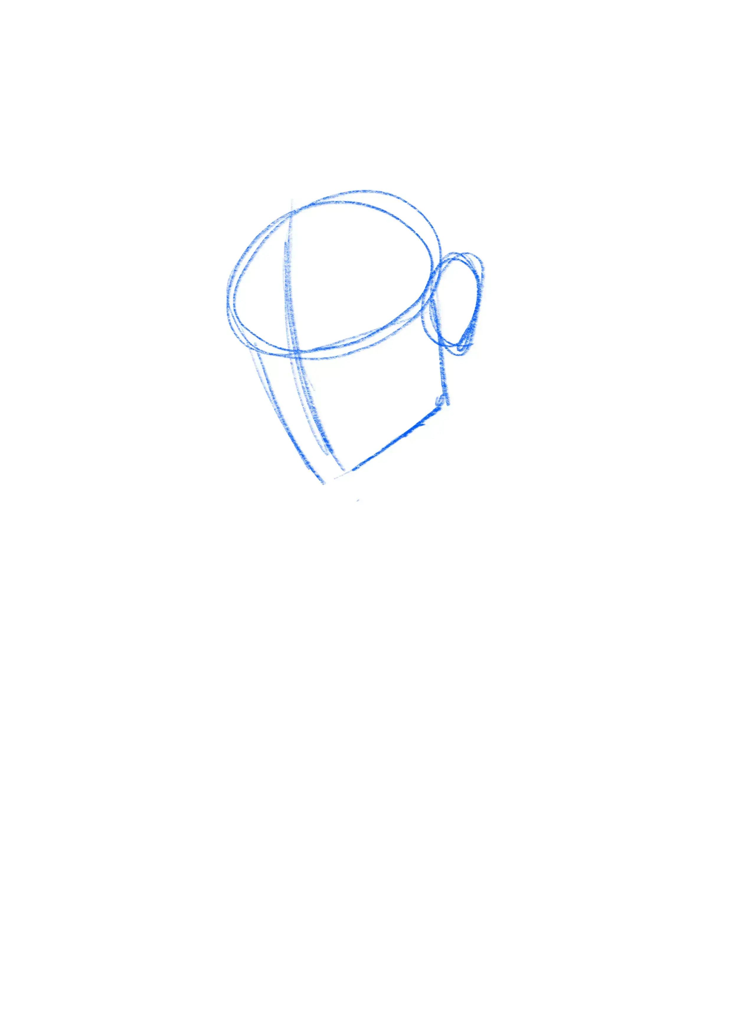 boceto de la mandíbula y la oreja de un vampiro