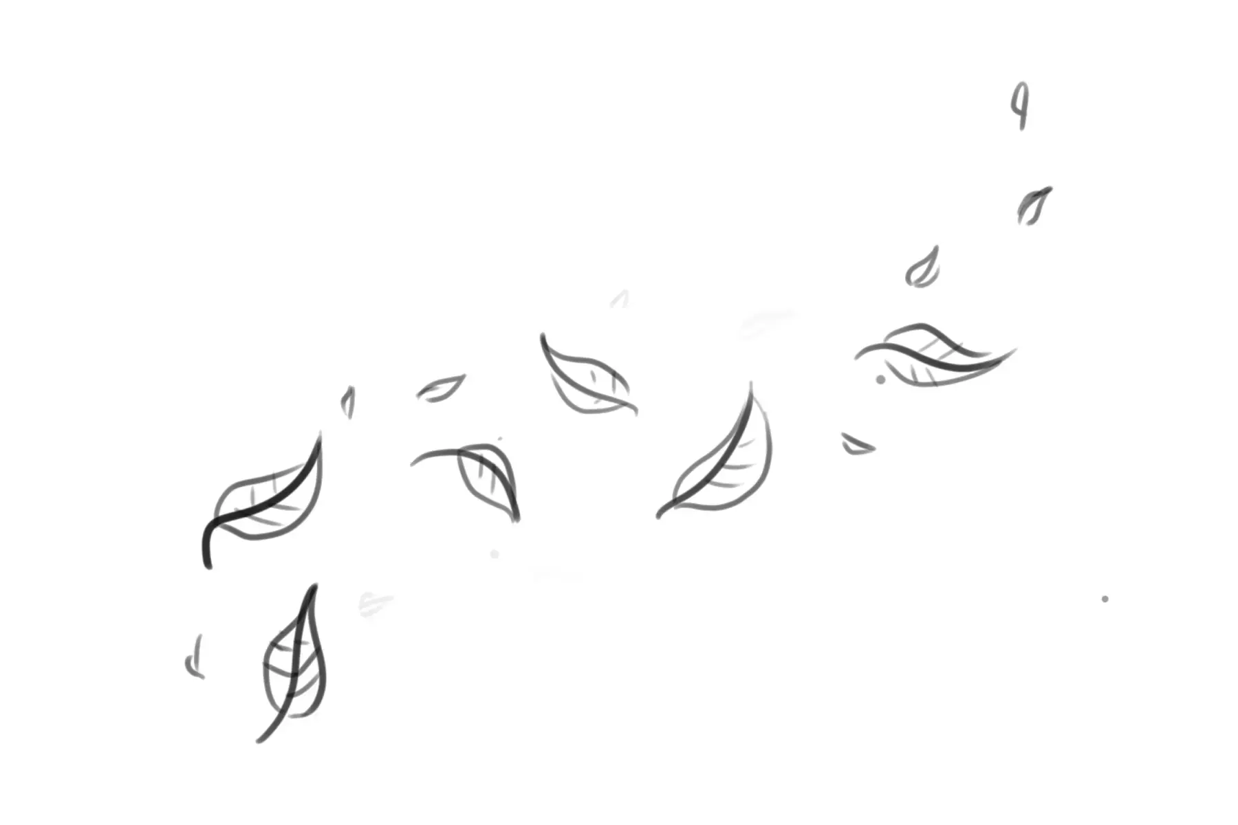 dessiner le vent sur des objets légers