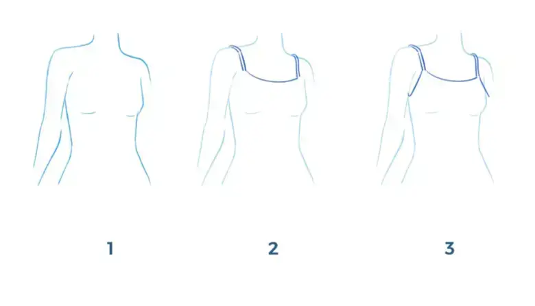 draw the straps of a top