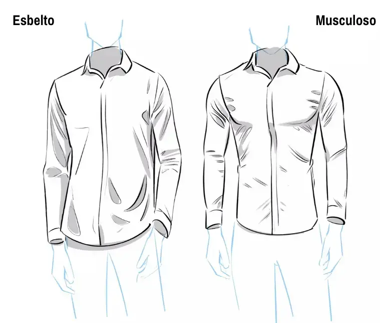 dibujo terminado de una camisa