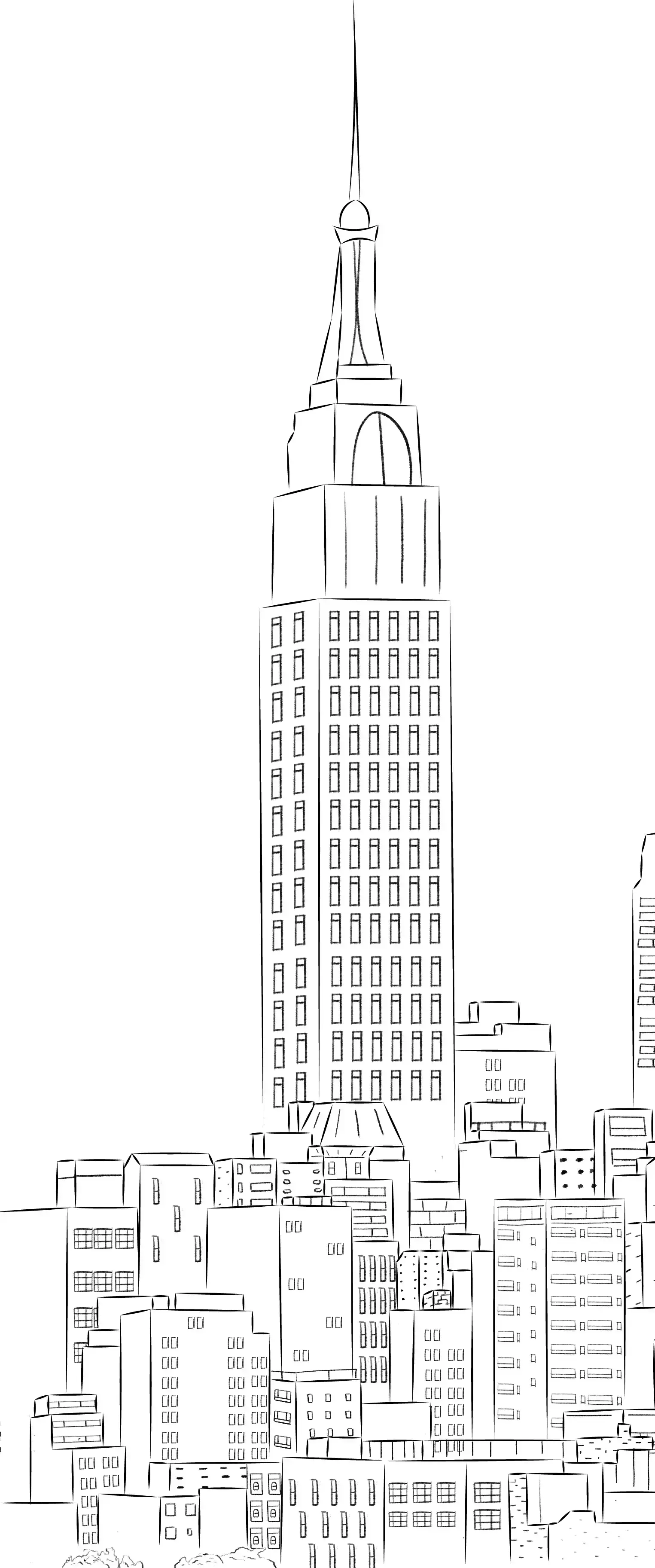 dessiner la direction de la lumière d’une ville