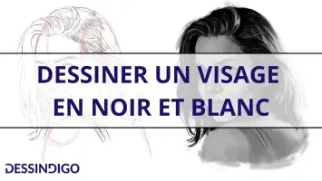 Dessiner un visage en noir et blanc