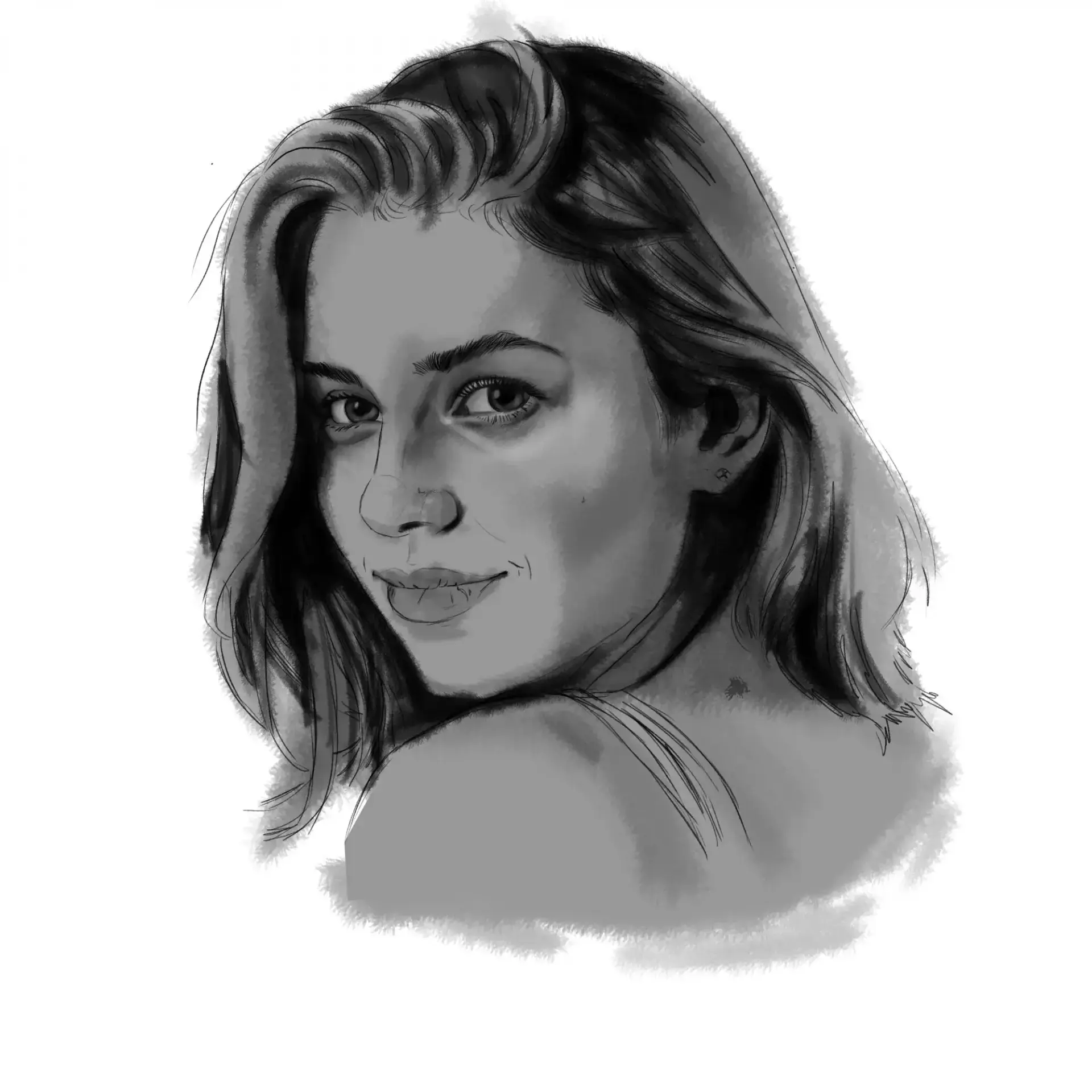 dessiner les ombres des yeux du visage