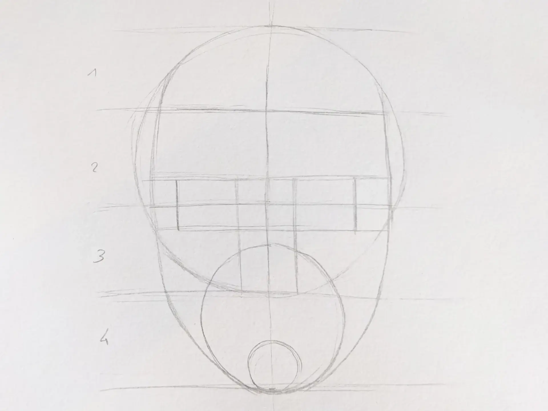 dessiner les yeux d’un visage souriant