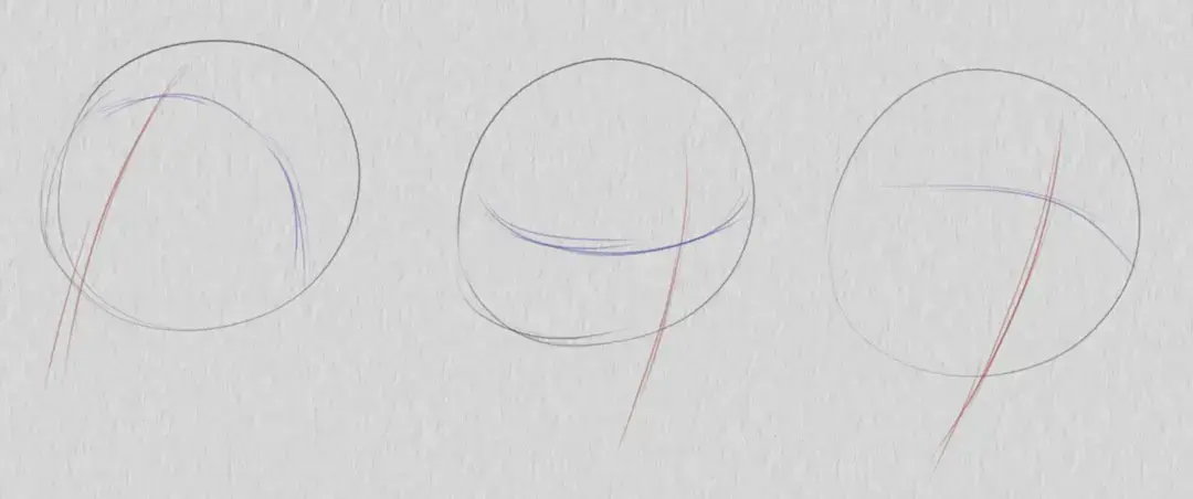 dessiner en contre plongée un visage de trois quarts