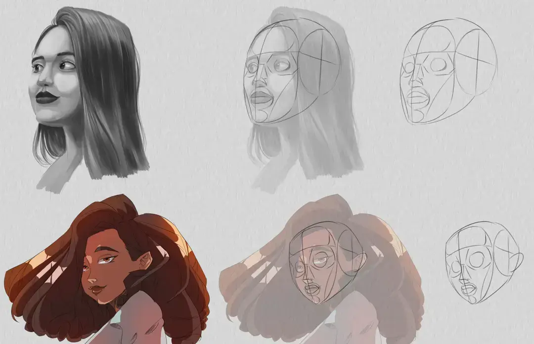 Aprende a Dibujar un Rostro de Tres Cuartos: Paso a Paso