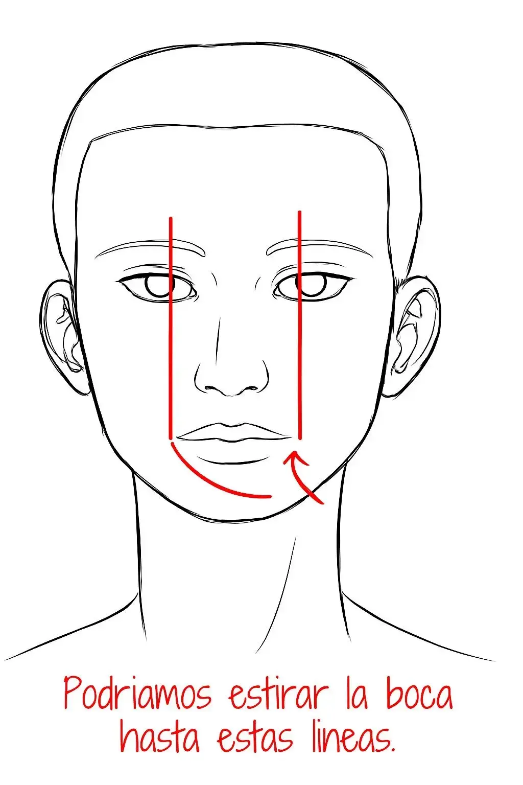 proporciones de la boca para el rostro de una mujer