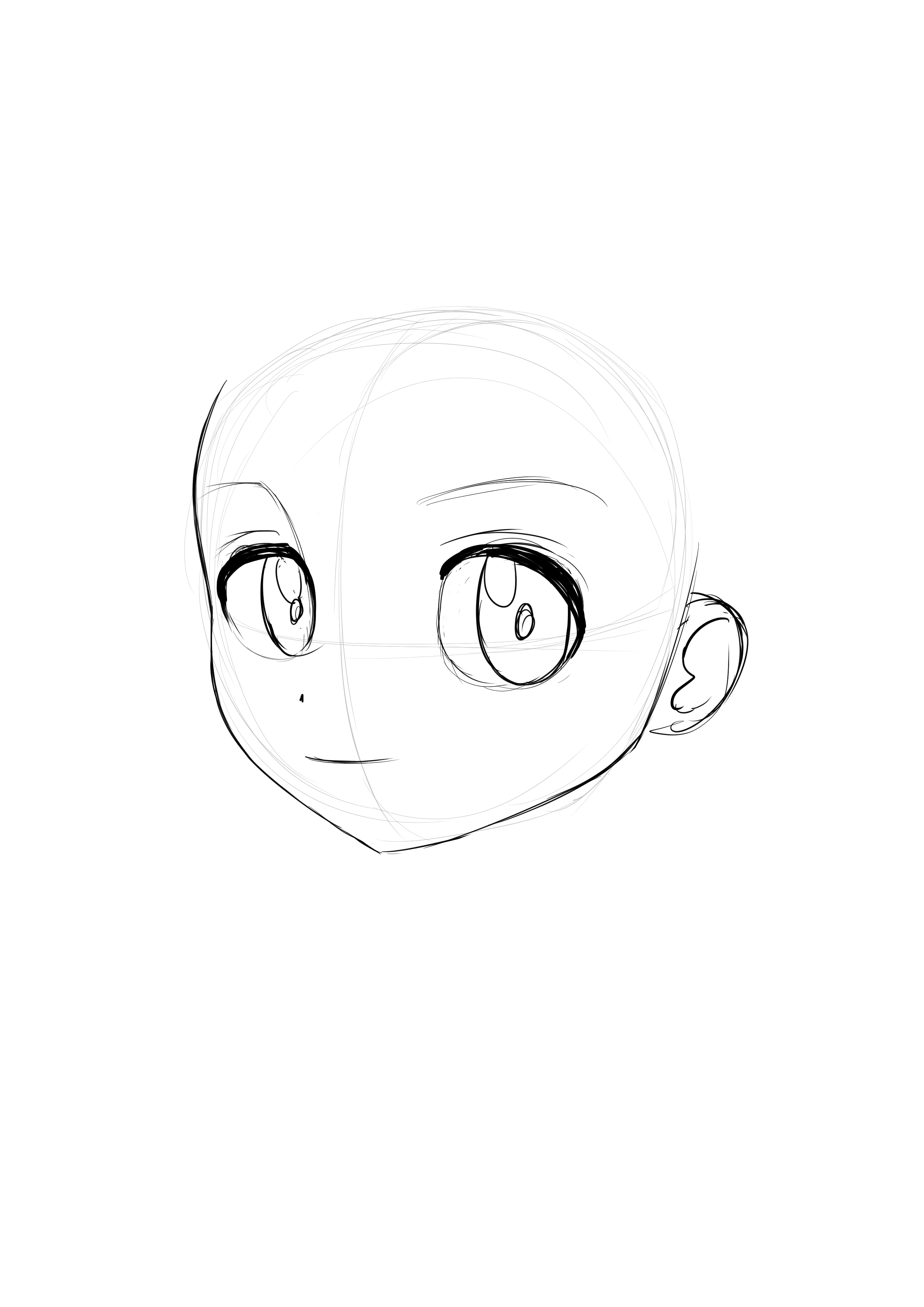 dessiner les oreilles du personnage manga